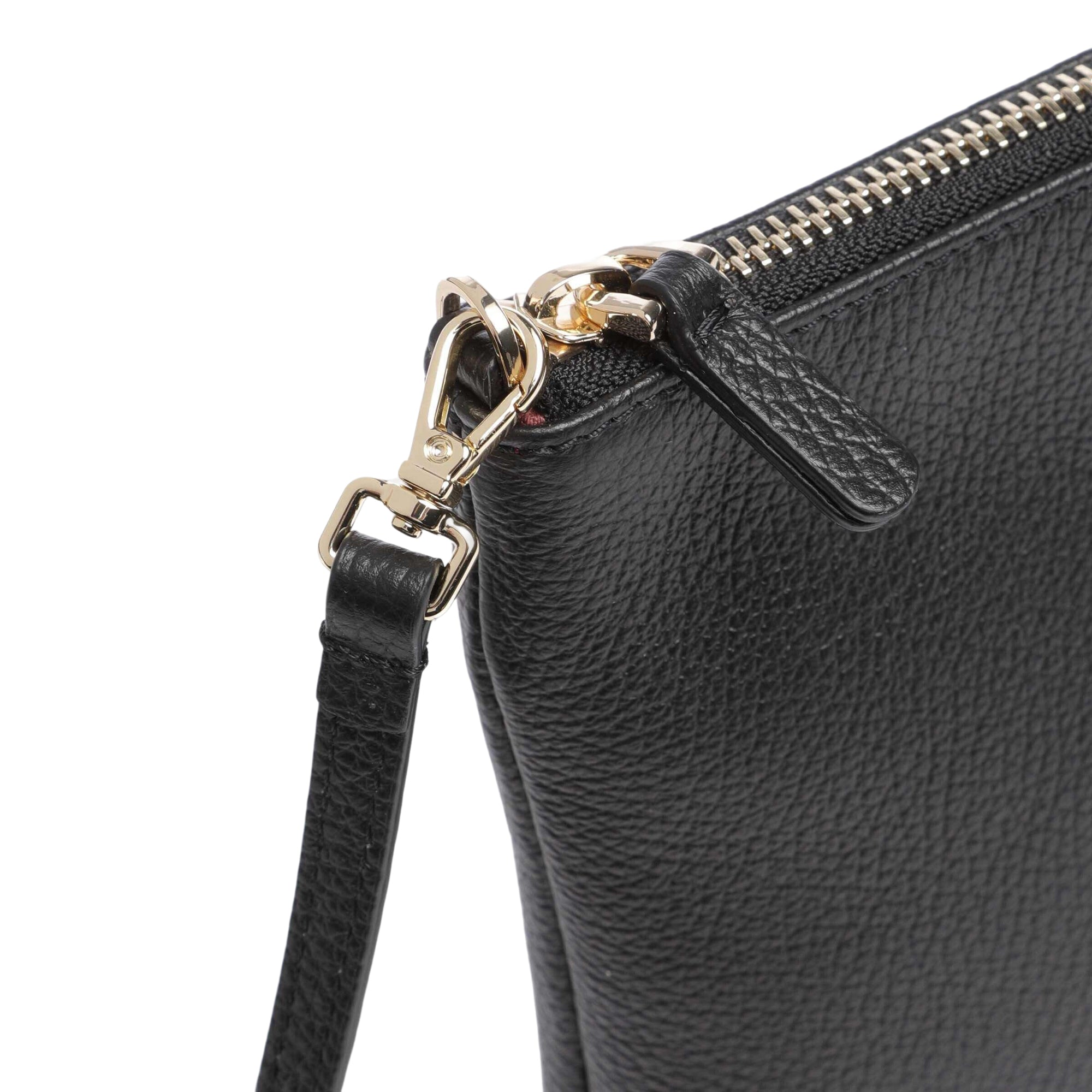 COCCINELLE Borsa Donna a Tracolla Nera, In Vera Pelle, Best Crossbody Medium