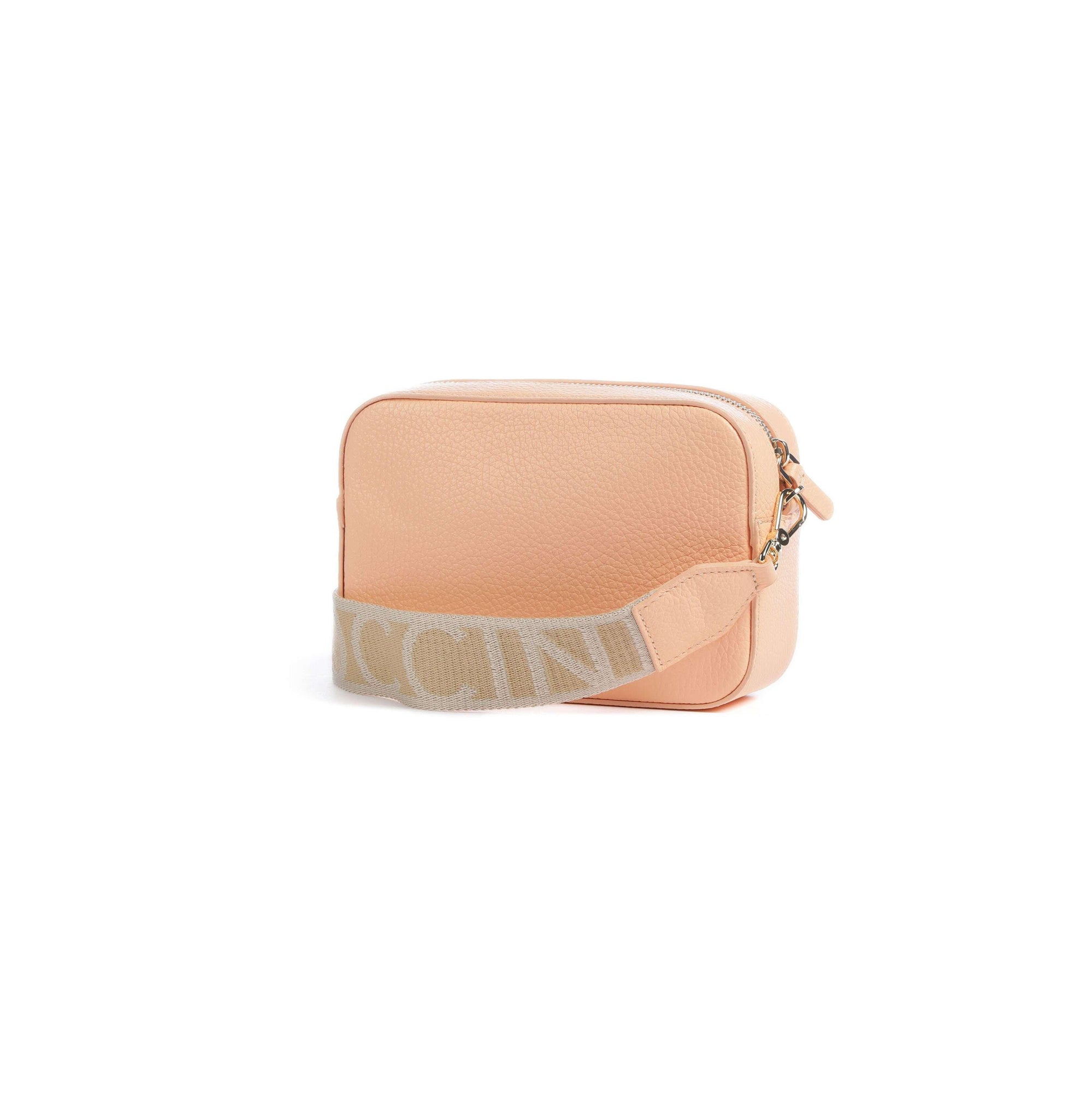 Bolso de Mujer Cruzado Coccinelle Albaricoque, En Cuero Genuino, Tebe Mini