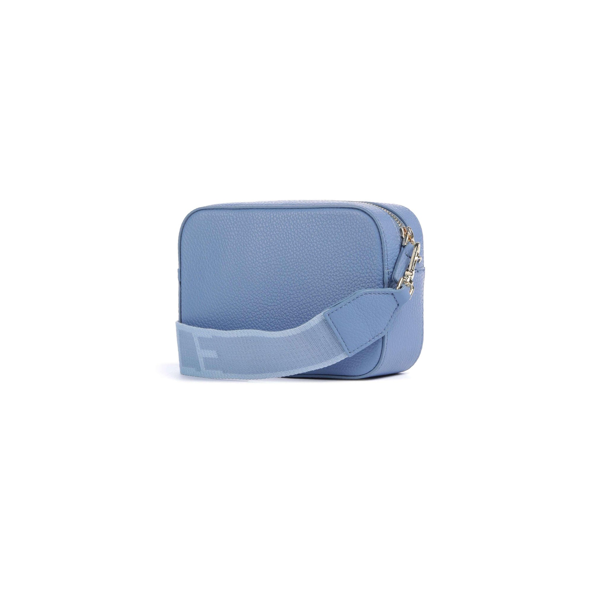 COCCINELLE Borsa Donna a Tracolla Blu, In Vera Pelle, Tebe Mini