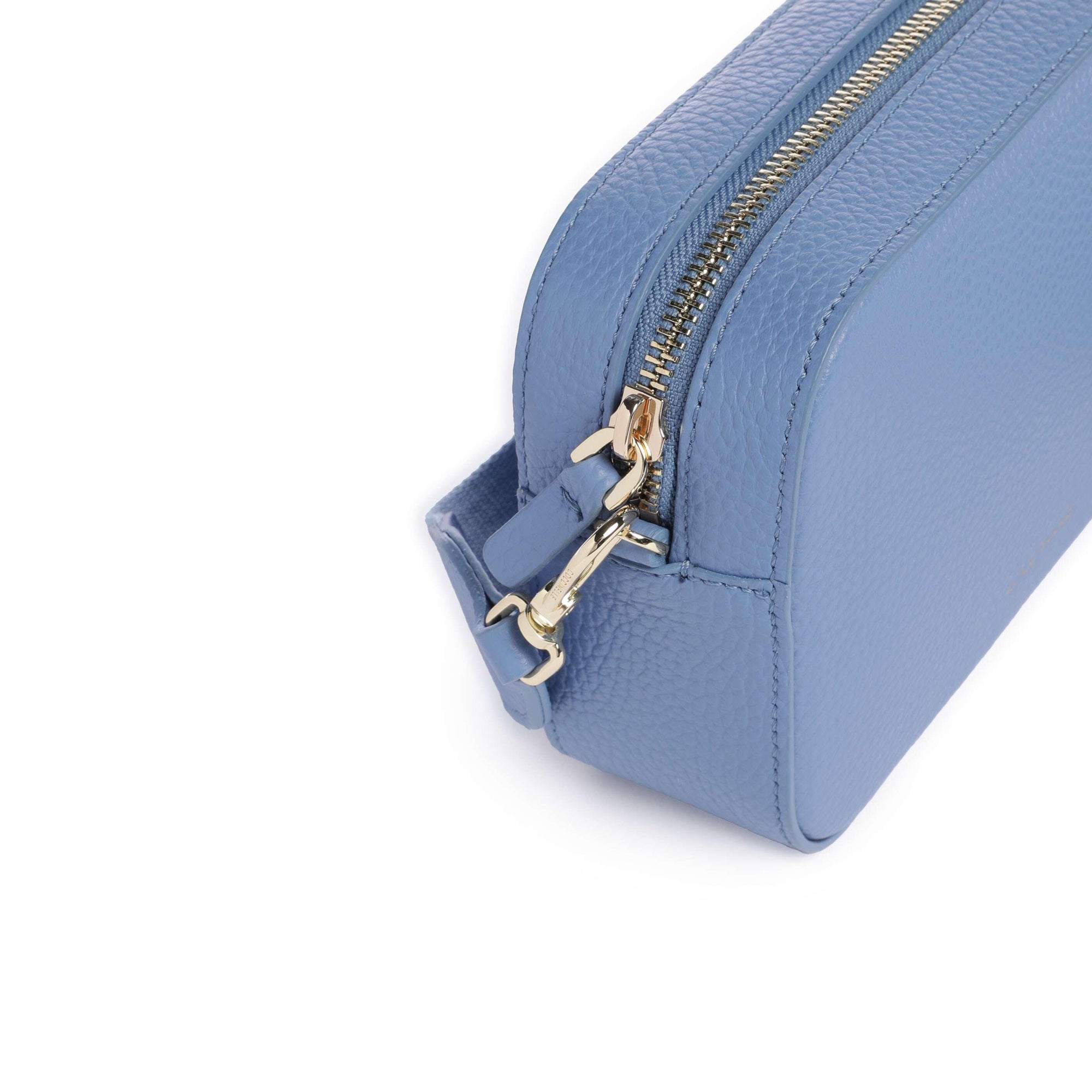 COCCINELLE Borsa Donna a Tracolla Blu, In Vera Pelle, Tebe Mini