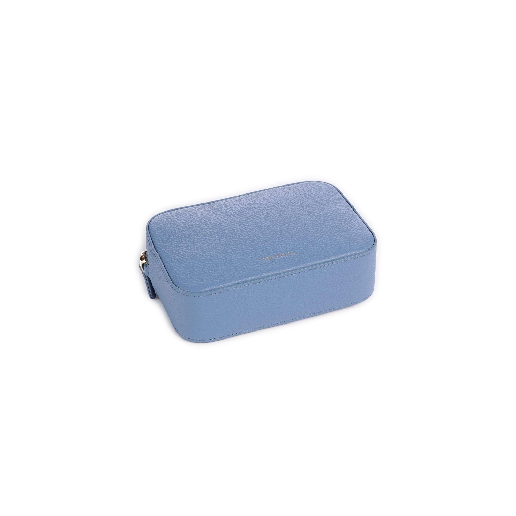 COCCINELLE Borsa Donna a Tracolla Blu, In Vera Pelle, Tebe Mini