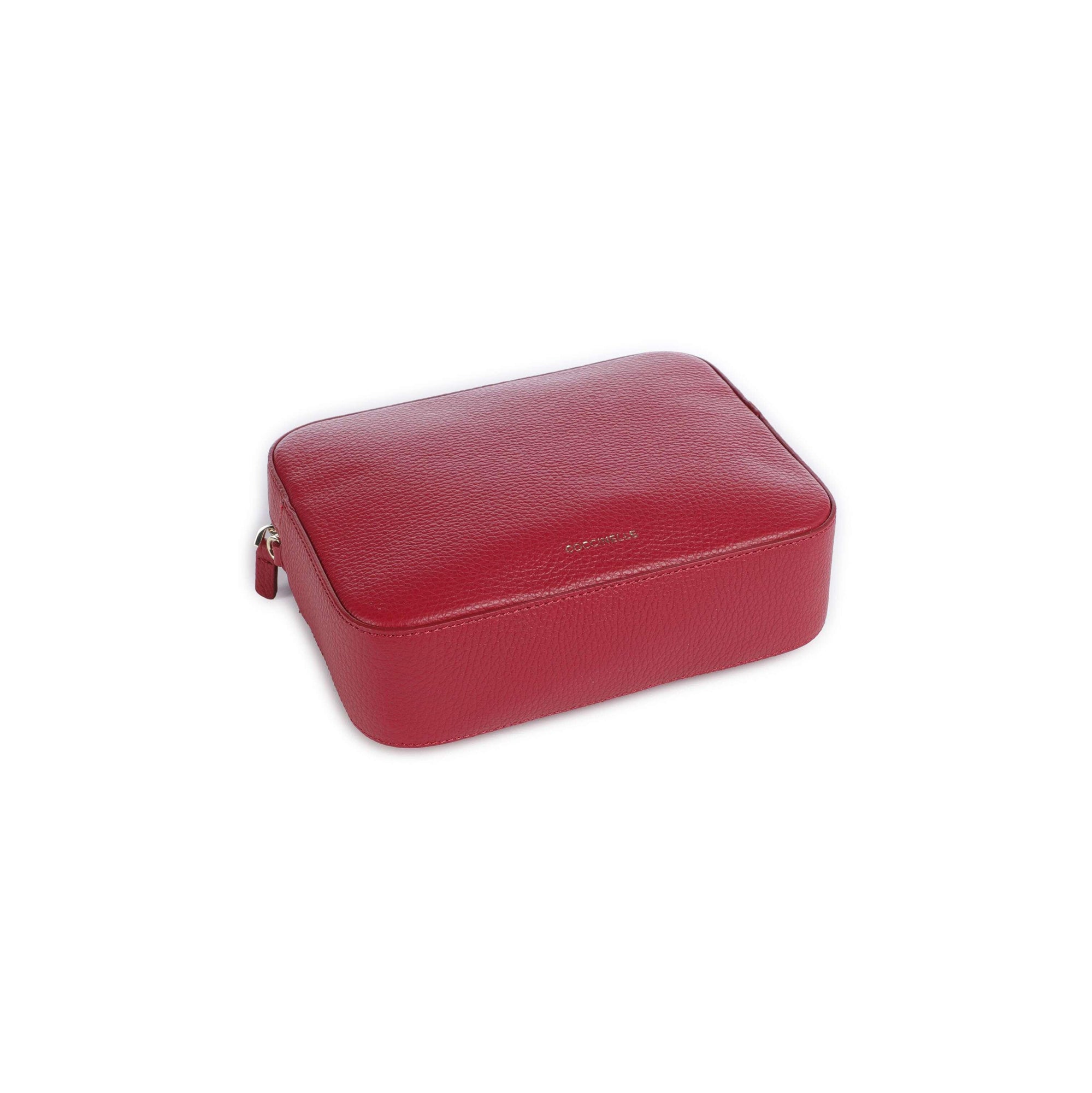 Sac à bandoulière Femme Coccinelle Rouge en Cuir Véritable, Tebe Large