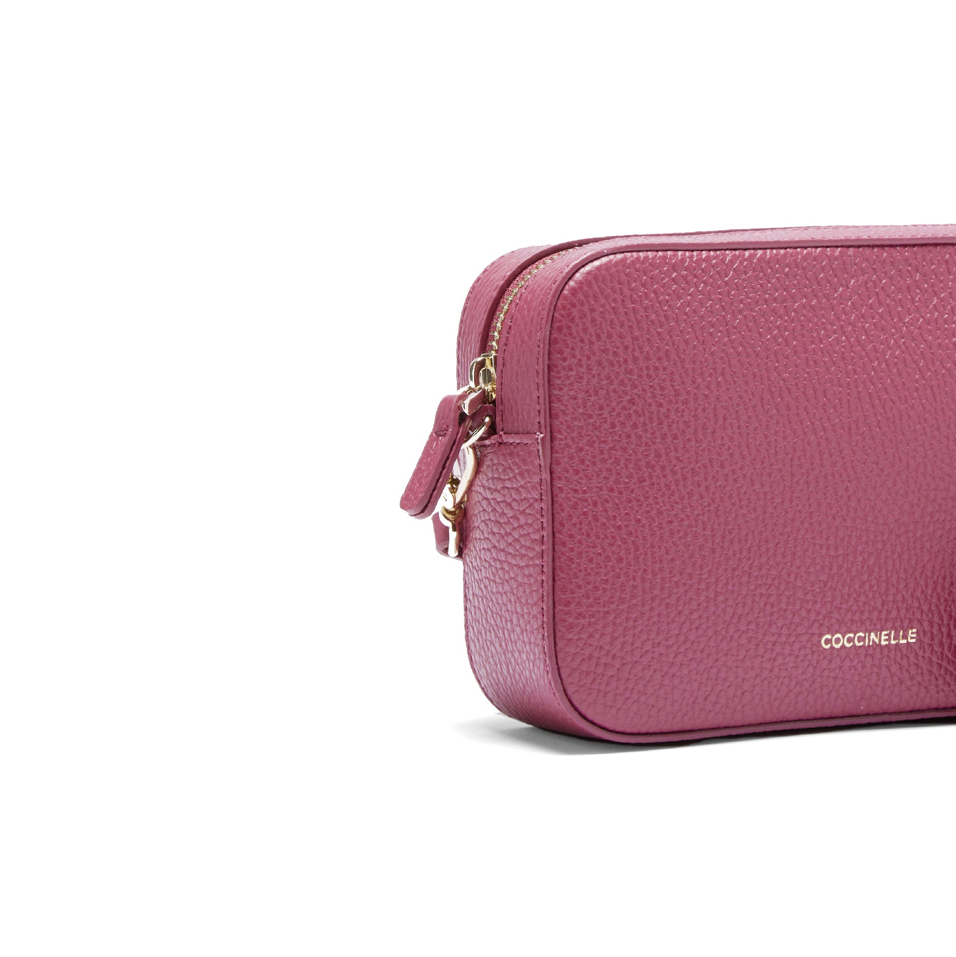 Bolso de Mujer Coccinelle de Hombro Rosa Antiguo, En Cuero Genuino, Tebe Grande