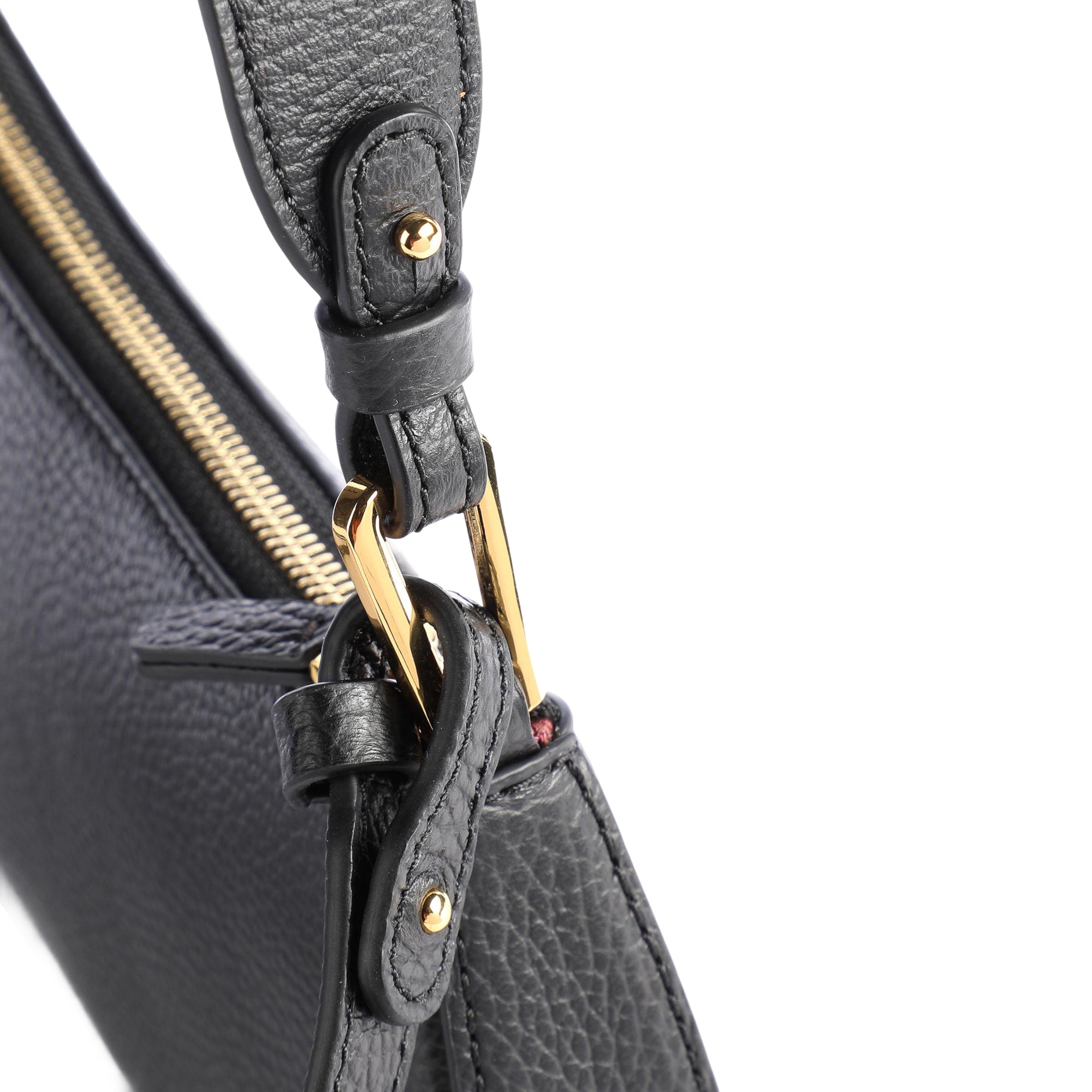 COCCINELLE Borsa Donna Hobo a Spalla Nera, In Vera Pelle, Merveille