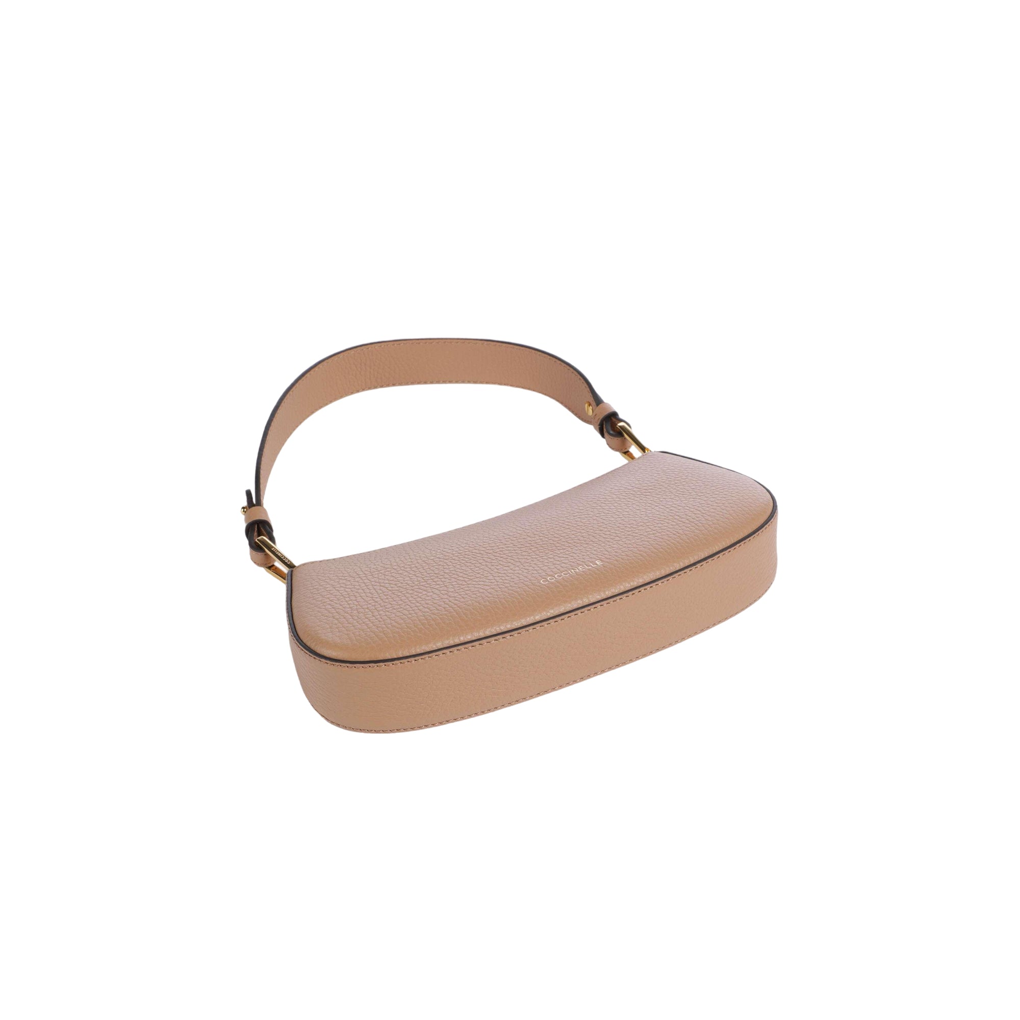 Sac à bandoulière pour femme Coccinelle en cuir véritable marron, Merveille