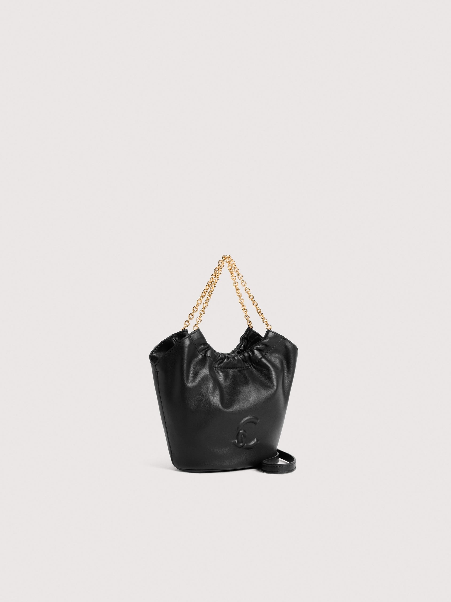 Coccinelle Borsa a Tracolla Pelle Donna Nera Logo Borse nero - vista 3