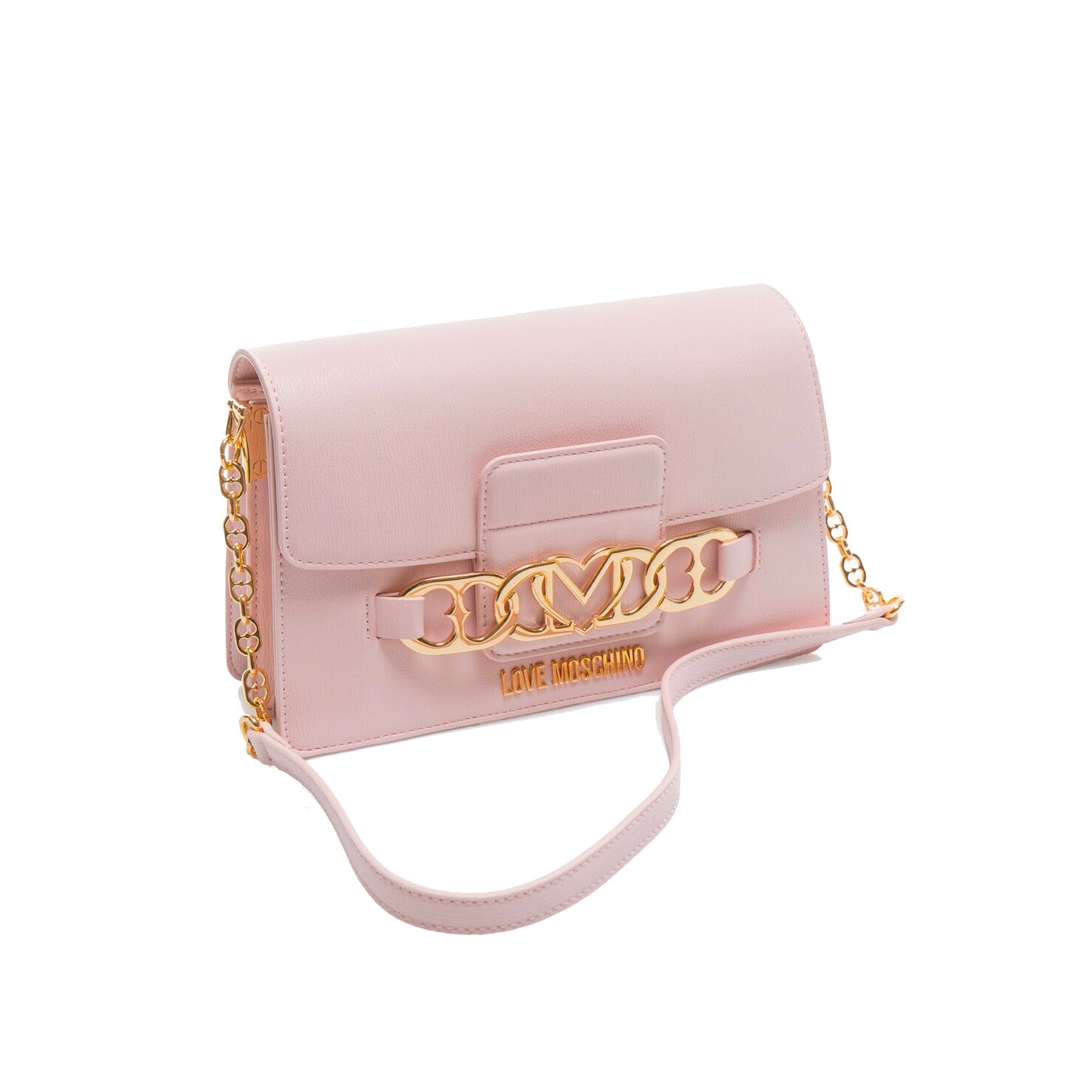 Borsa a Spalla Love Moschino con Dettaglio Catena Decorativa
