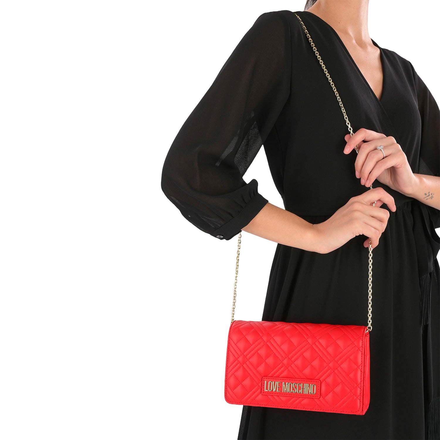 Borsa Donna a Tracolla Trapuntata Piccola Love Moschino Smart Daily Quilted