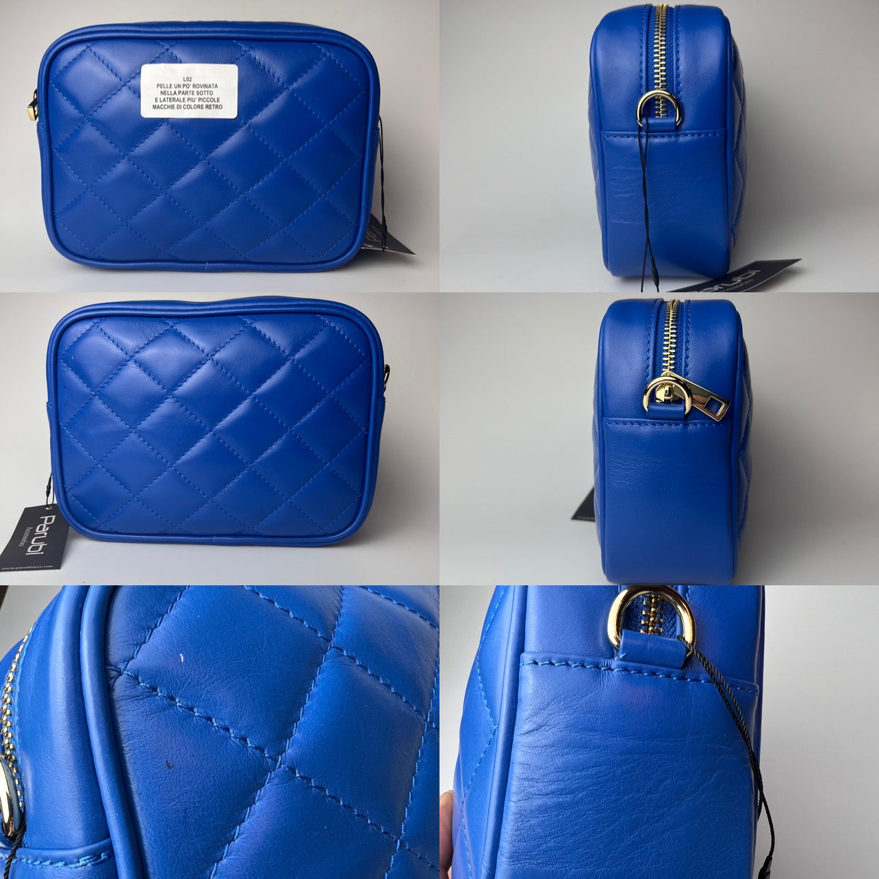 Bolso de Mano para Mujer con Correa, En Cuero Auténtico Suave, Hecho en Italia, Modelo Ada