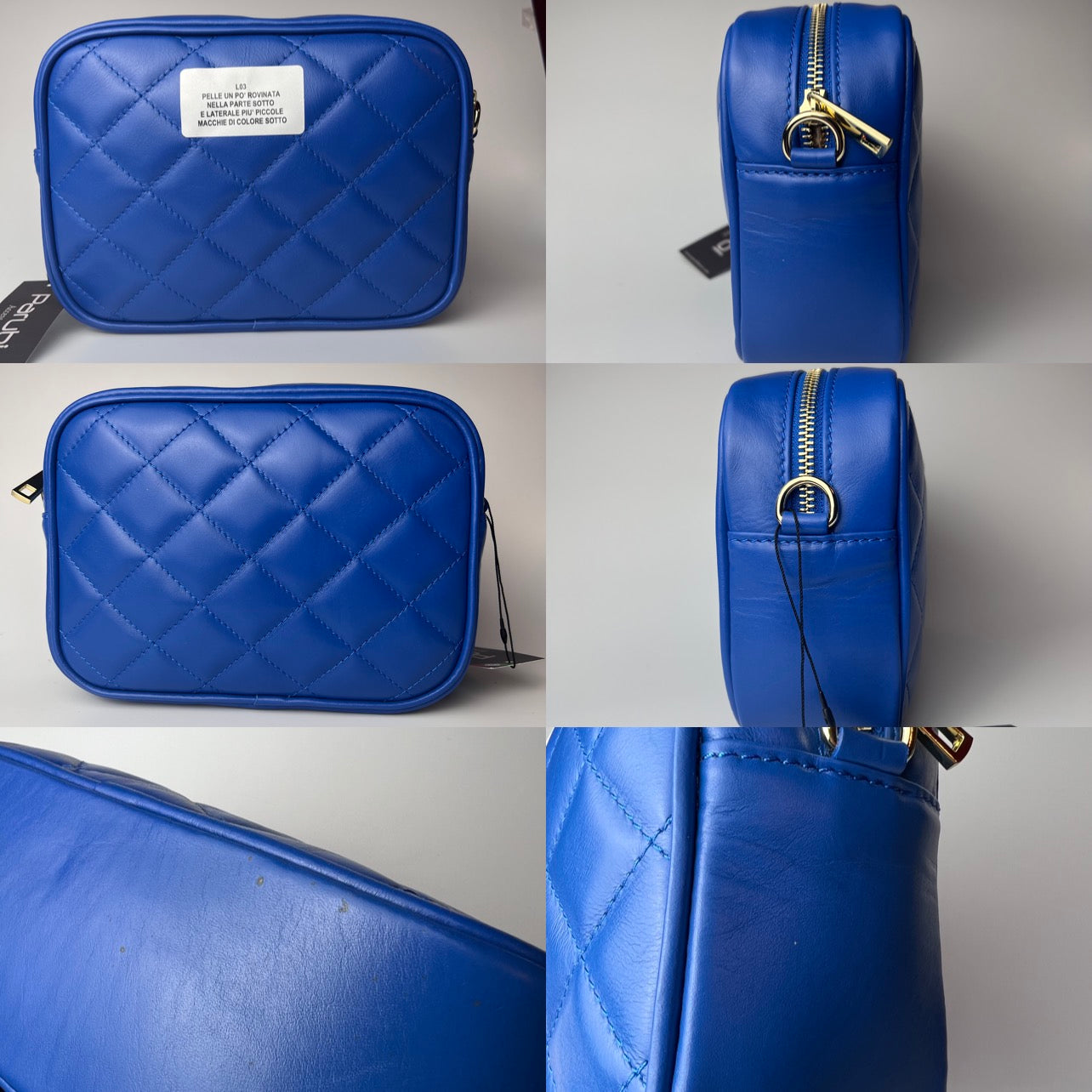 Bolso de Mano para Mujer con Correa, En Cuero Auténtico Suave, Hecho en Italia, Modelo Ada