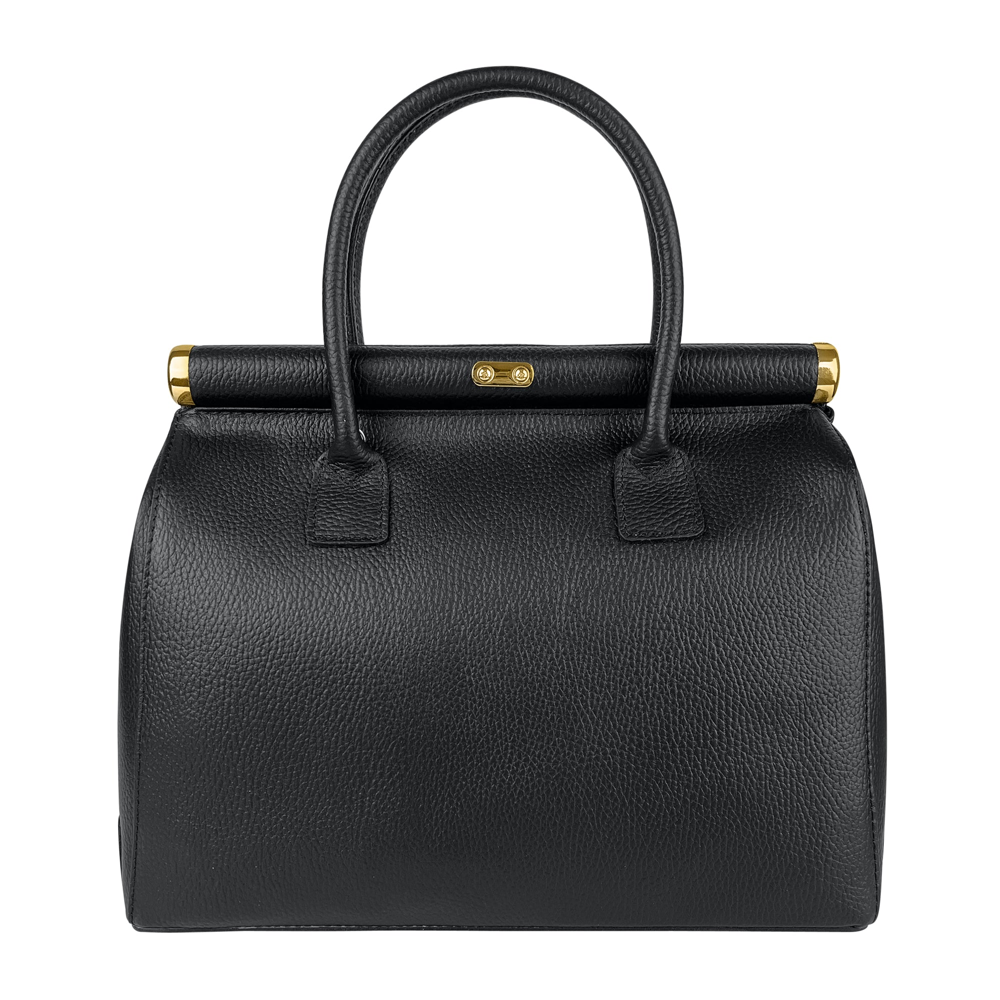 Borsa Donna a Mano con Tracolla, In Vera Pelle Morbida, Made in Italy, Modello Matilde