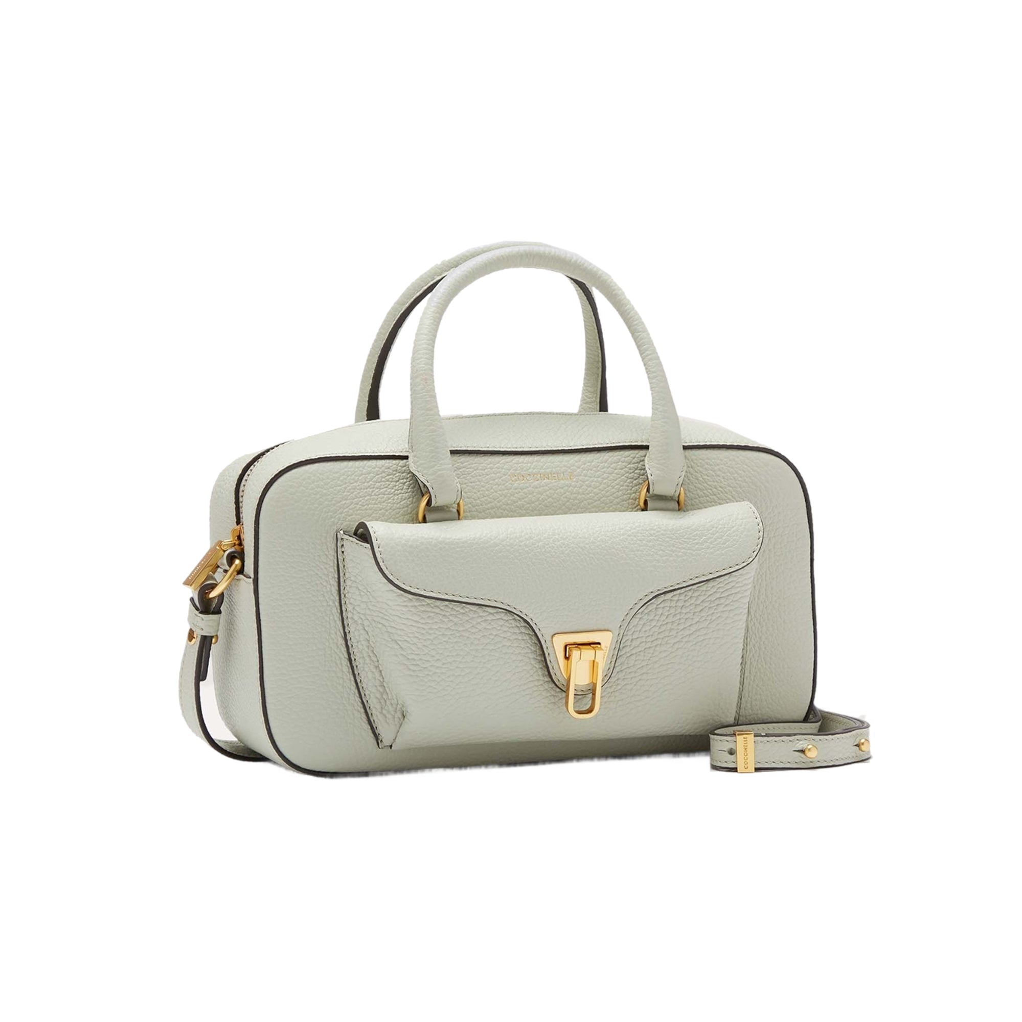 COCCINELLE Handtasche für Damen mit Schultergurt in Grün, aus echtem Leder, Beat Soft Medium