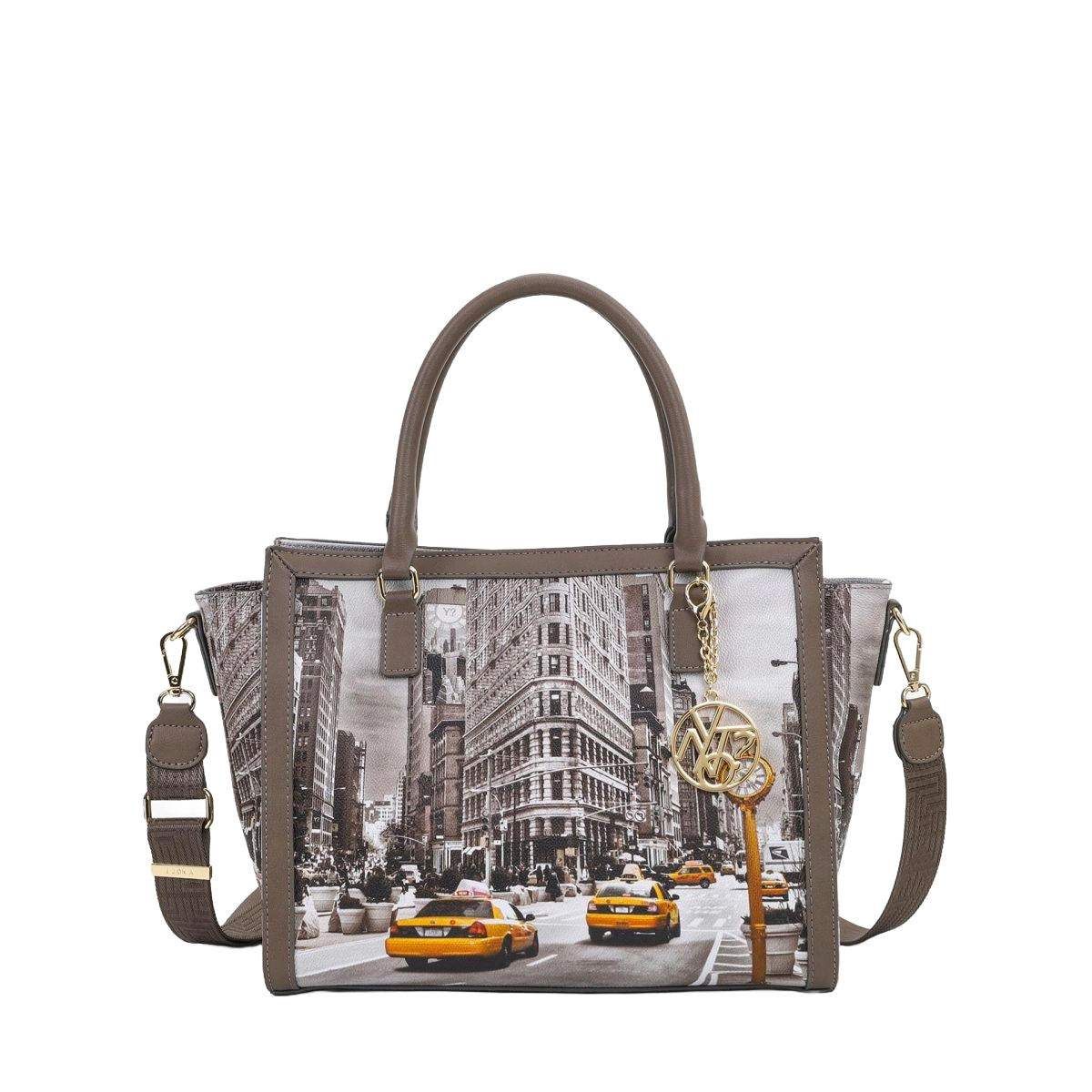 Borsa Donna a Mano con Tracolla Ynot? Square Bag New York
