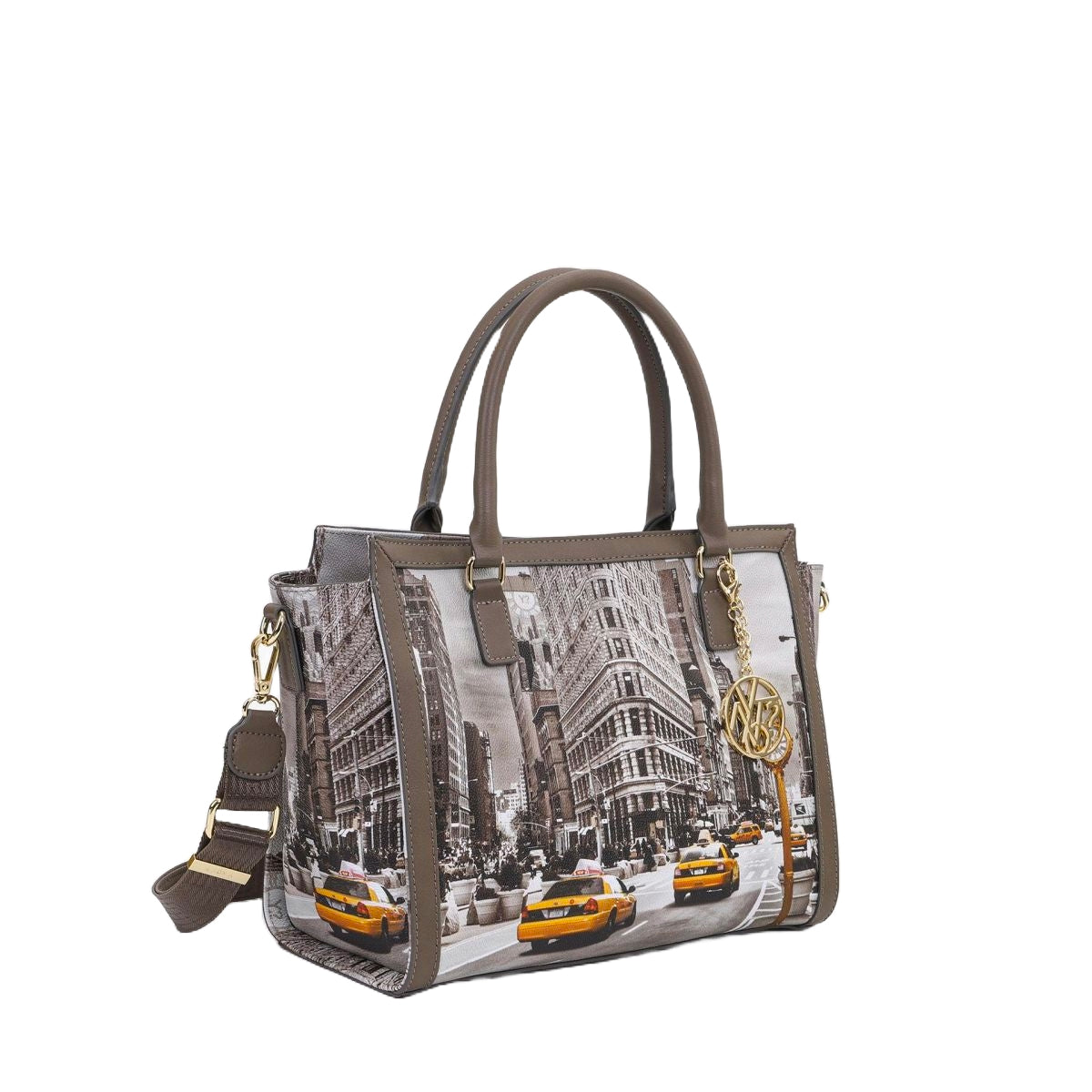Borsa Donna a Mano con Tracolla Ynot? Square Bag New York
