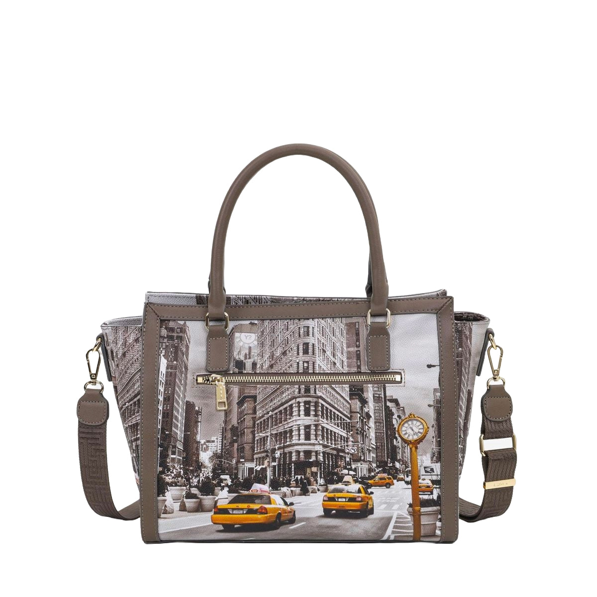 Borsa Donna a Mano con Tracolla Ynot? Square Bag New York