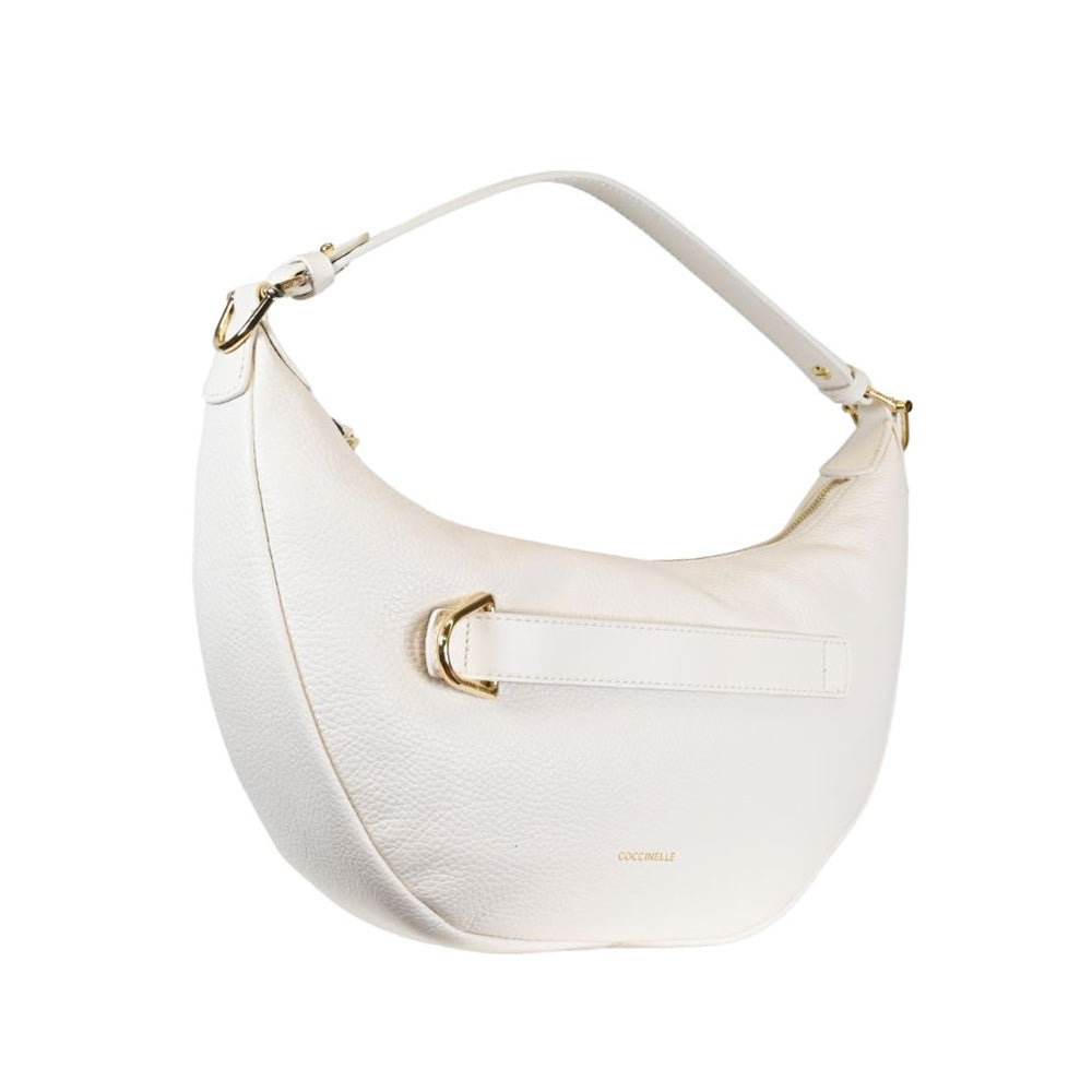 Coccinelle Borsa a Tracolla Pelle Donna Bianca Chiusura con Zip Borse bianco - vista 3