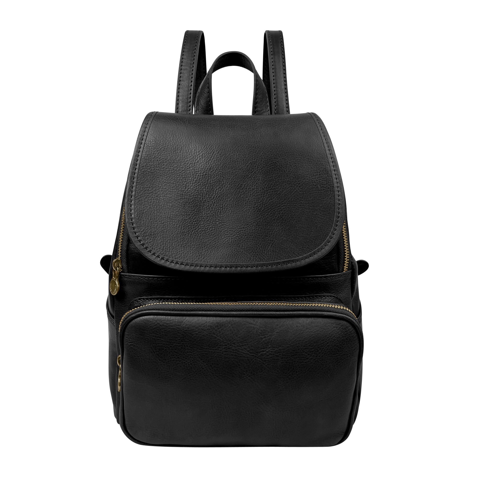 Zaino Donna, In Vera Pelle, Made in Italy, Modello Cora Nero