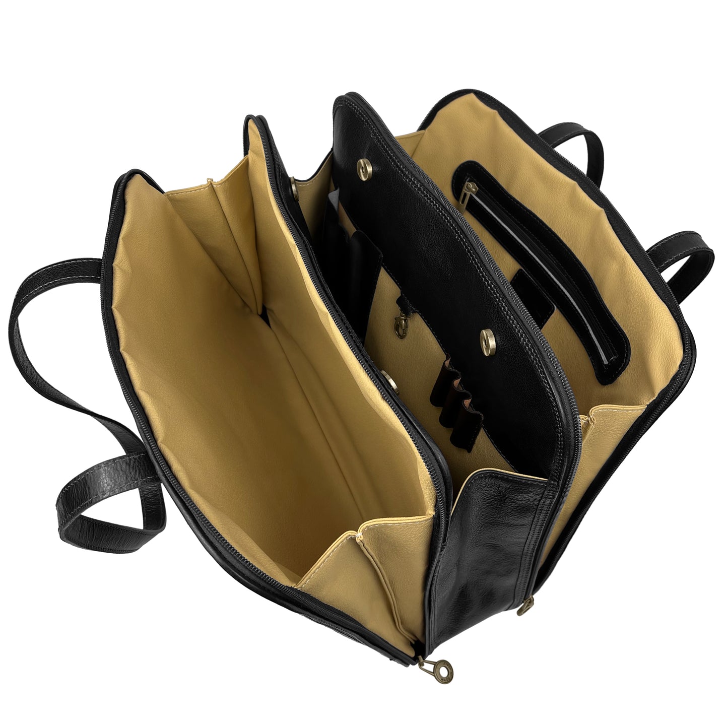 Borsa Donna a Spalla Portadocumenti, In Vera Pelle, Made in Italy, Modello Lia Parubi Borse - vista 18