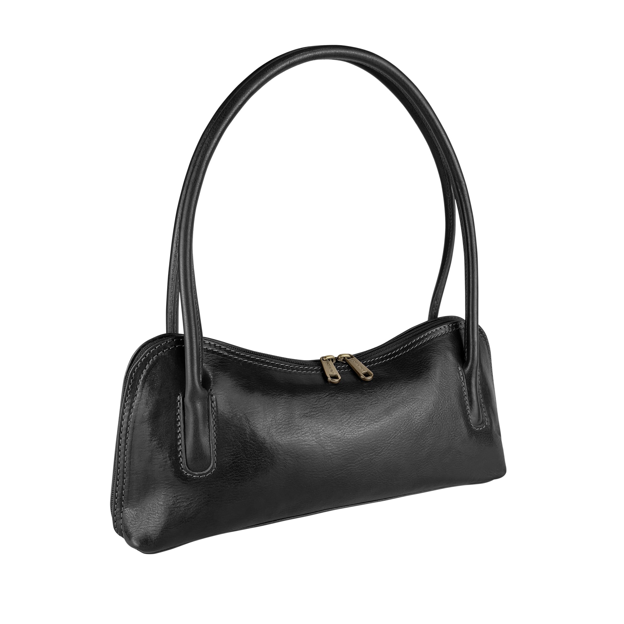 Borsa Donna a Spalla, In Vera Pelle, Made in Italy, Modello Aria