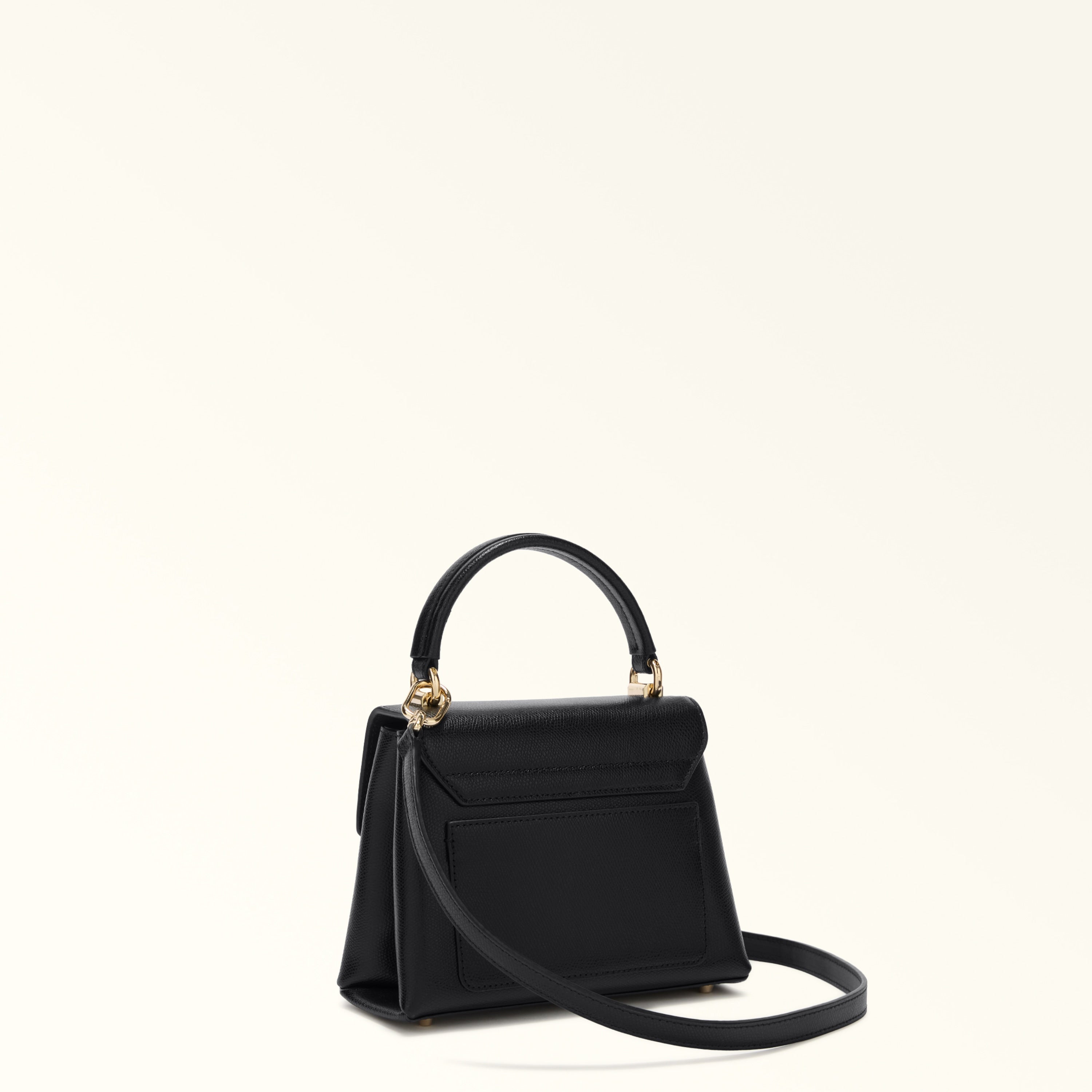 Furla Sac à main Femme Noir Bandoulière Cuir 1927 Logo