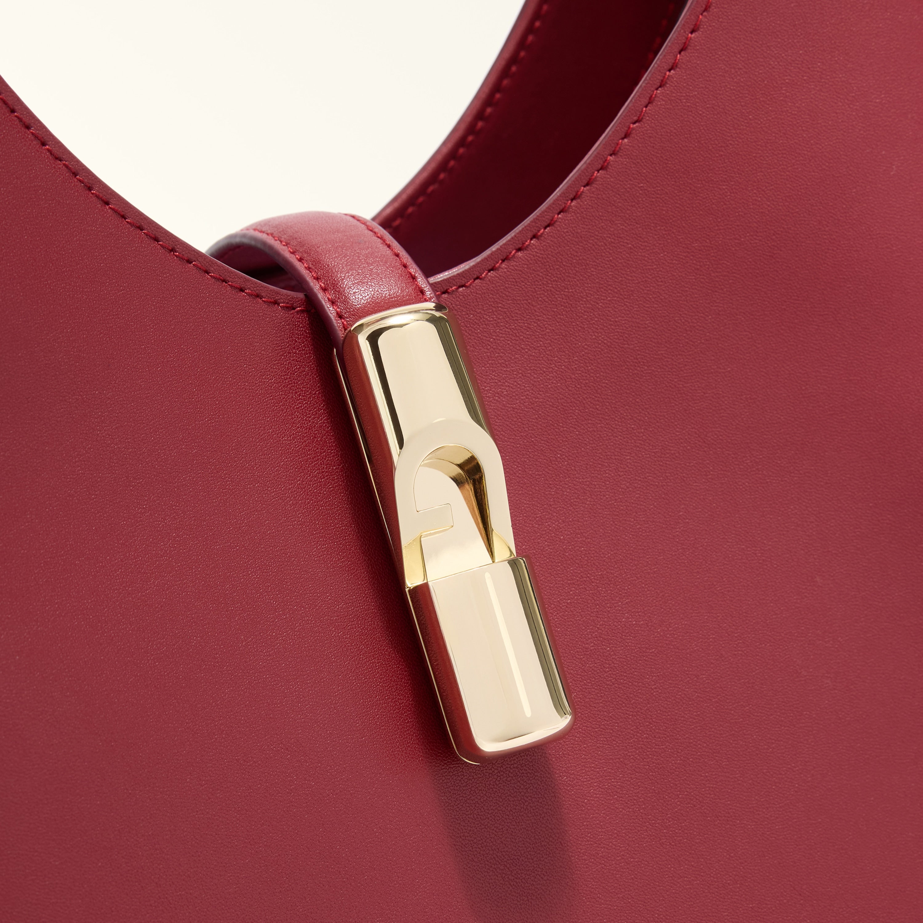 Furla Sac à épaule Rouge Cuir Goccia Logo