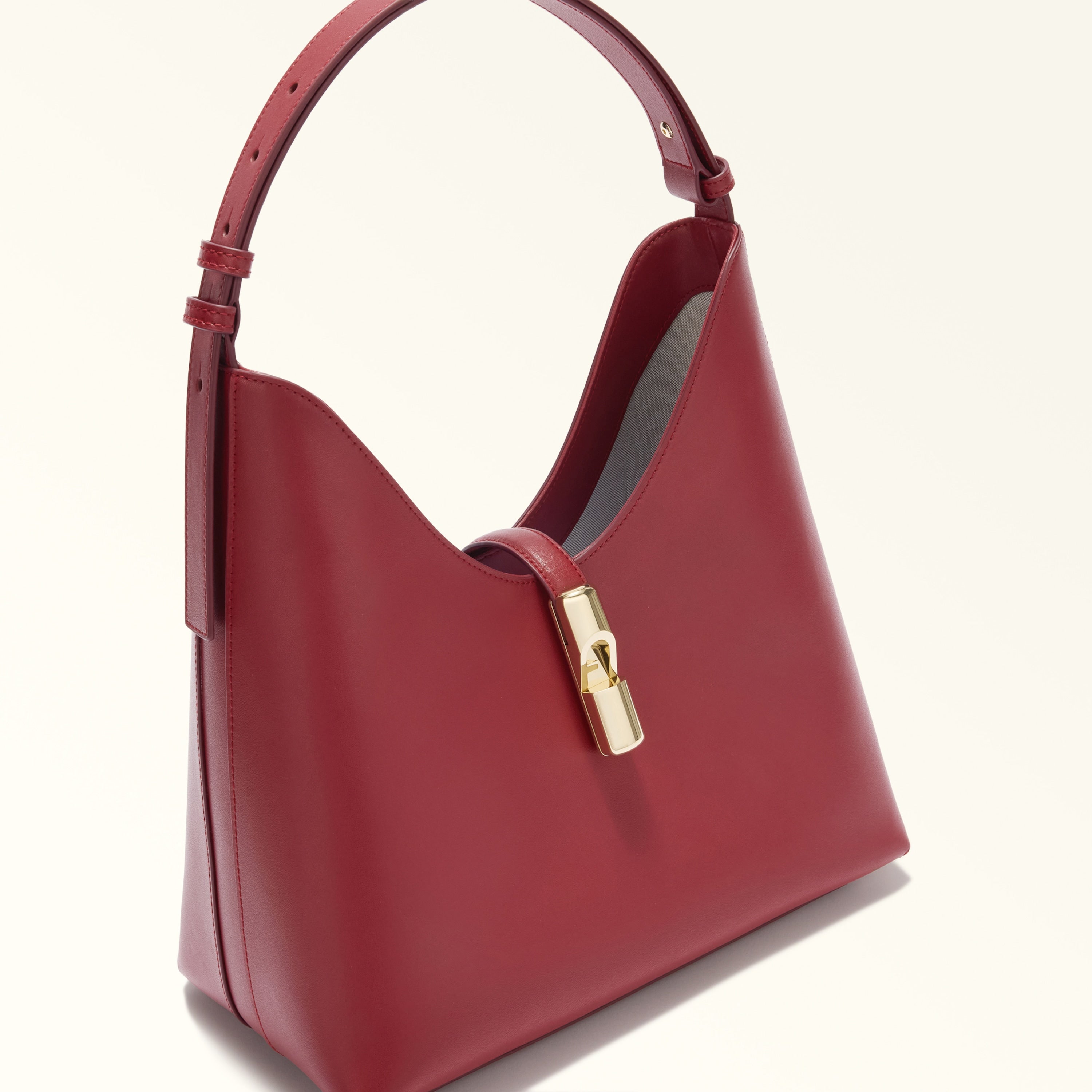 Furla Sac à épaule Rouge Cuir Goccia Logo