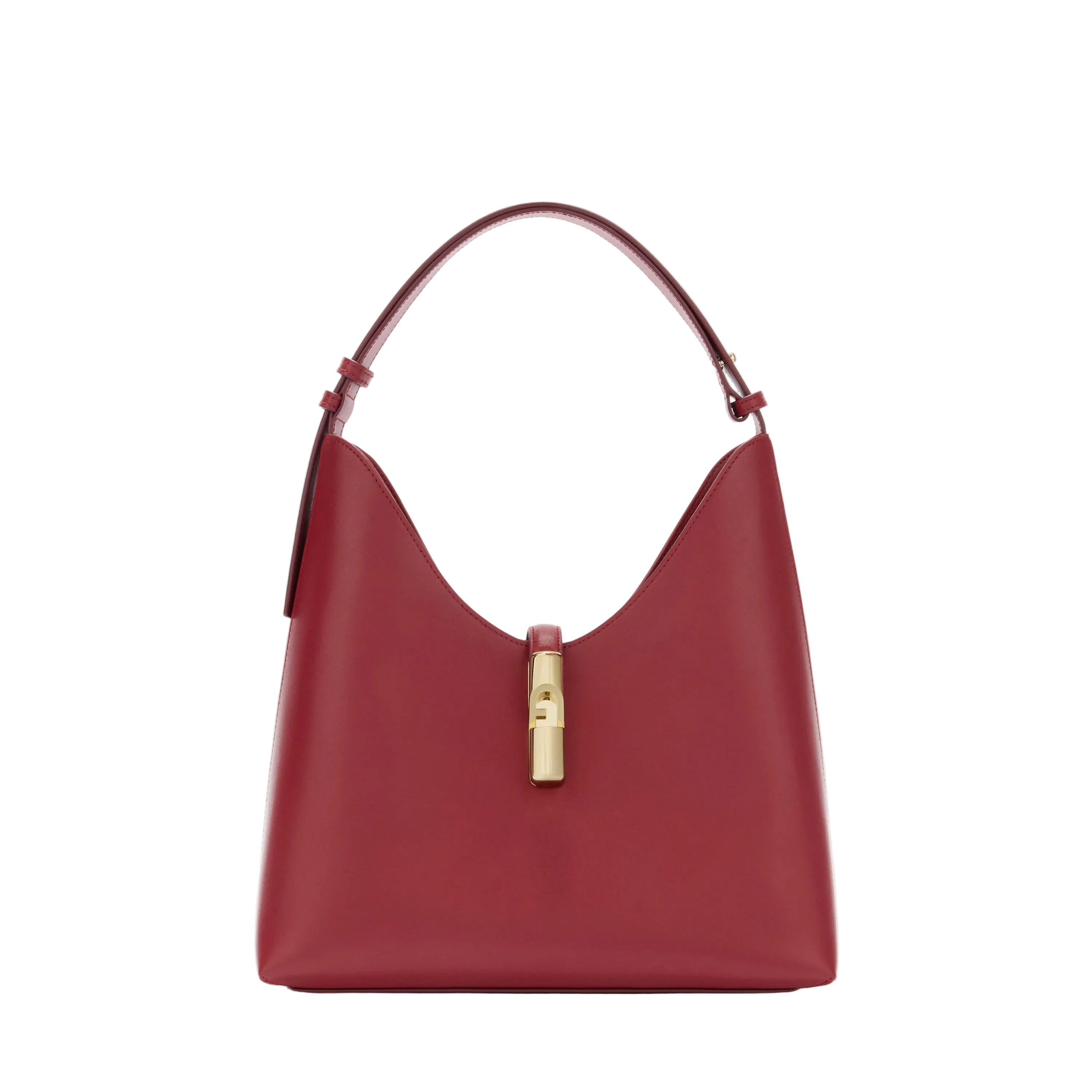 Furla Borsa Donna Rossa Spalla Pelle Goccia Logo