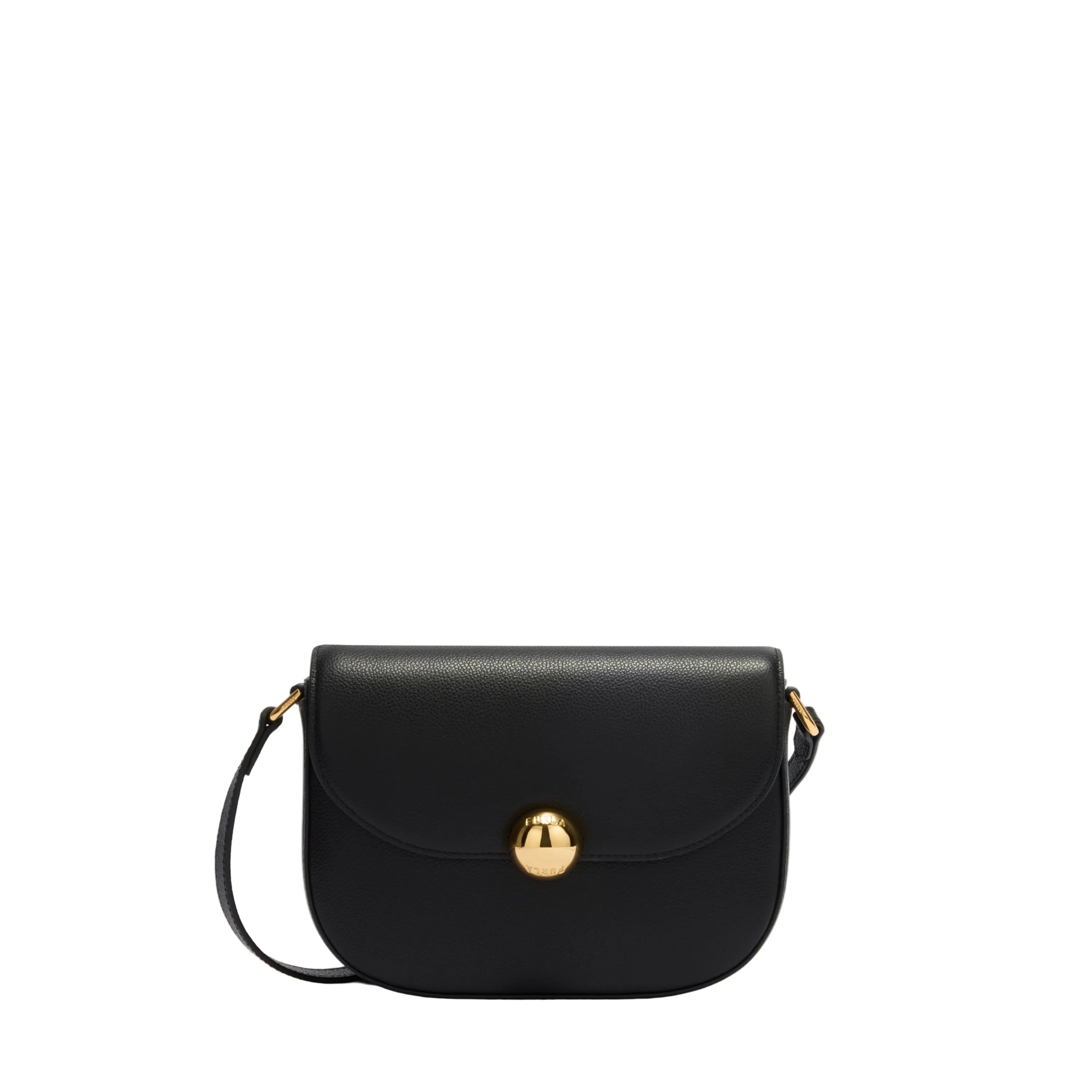 Furla Borsa Donna Nera Tracolla Pelle Moonlight Logo