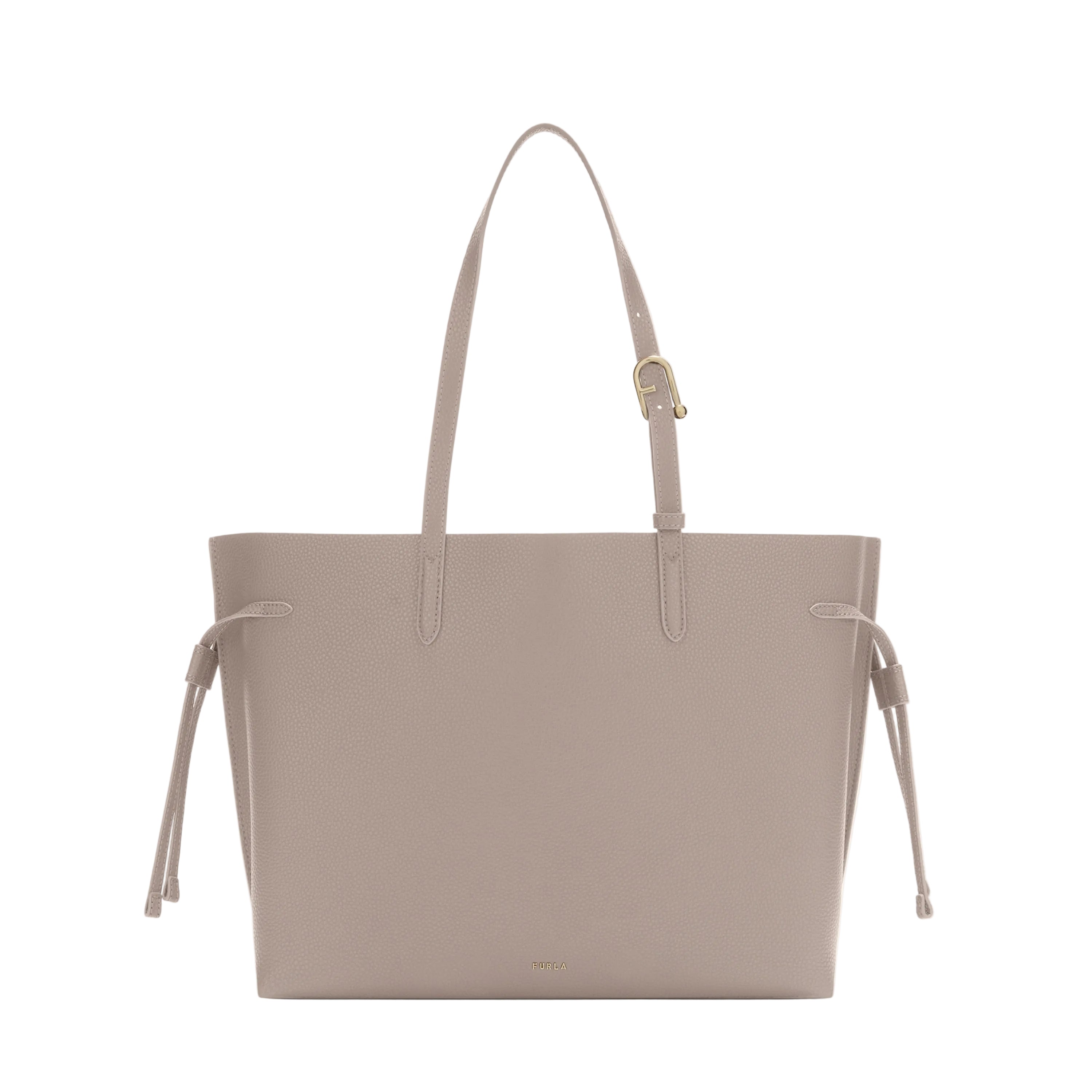 Furla Sac à épaule Femme Beige Cuir Ava Logo