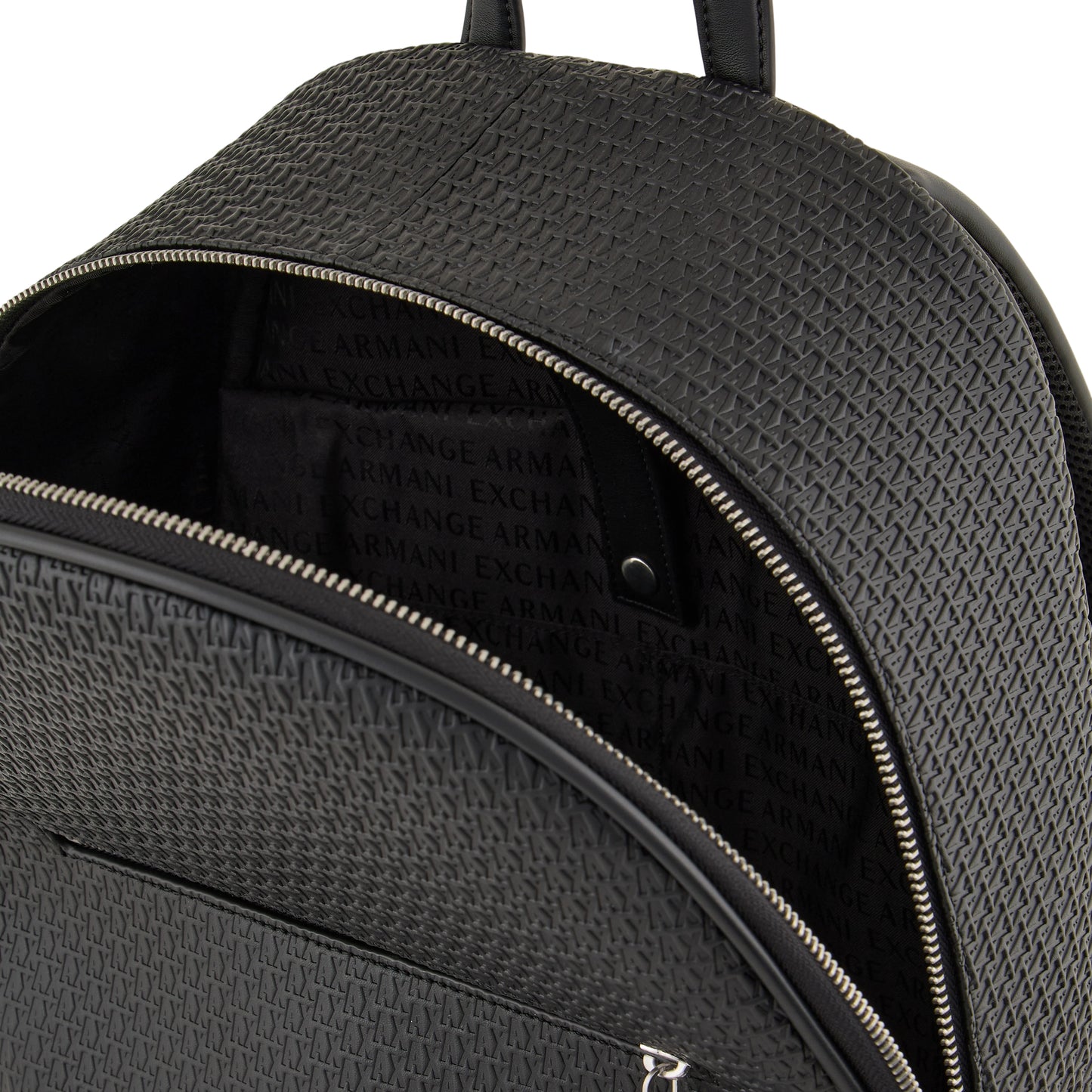 Zaino Uomo Armani Exchange con Logo in Rilievo Nero - vista 6