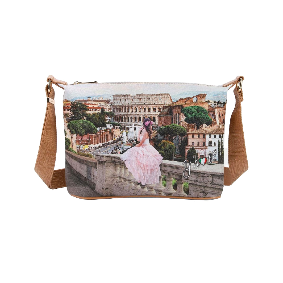 Borsa Donna a Spalla Ynot? Yes Bag Stampa Città Small