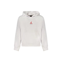 Jordan Felpa Maniche Lunghe Bambino Bianca Ricamo Logo