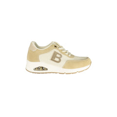 Laura Biagiotti Baskets Femme Beige Application de Strass