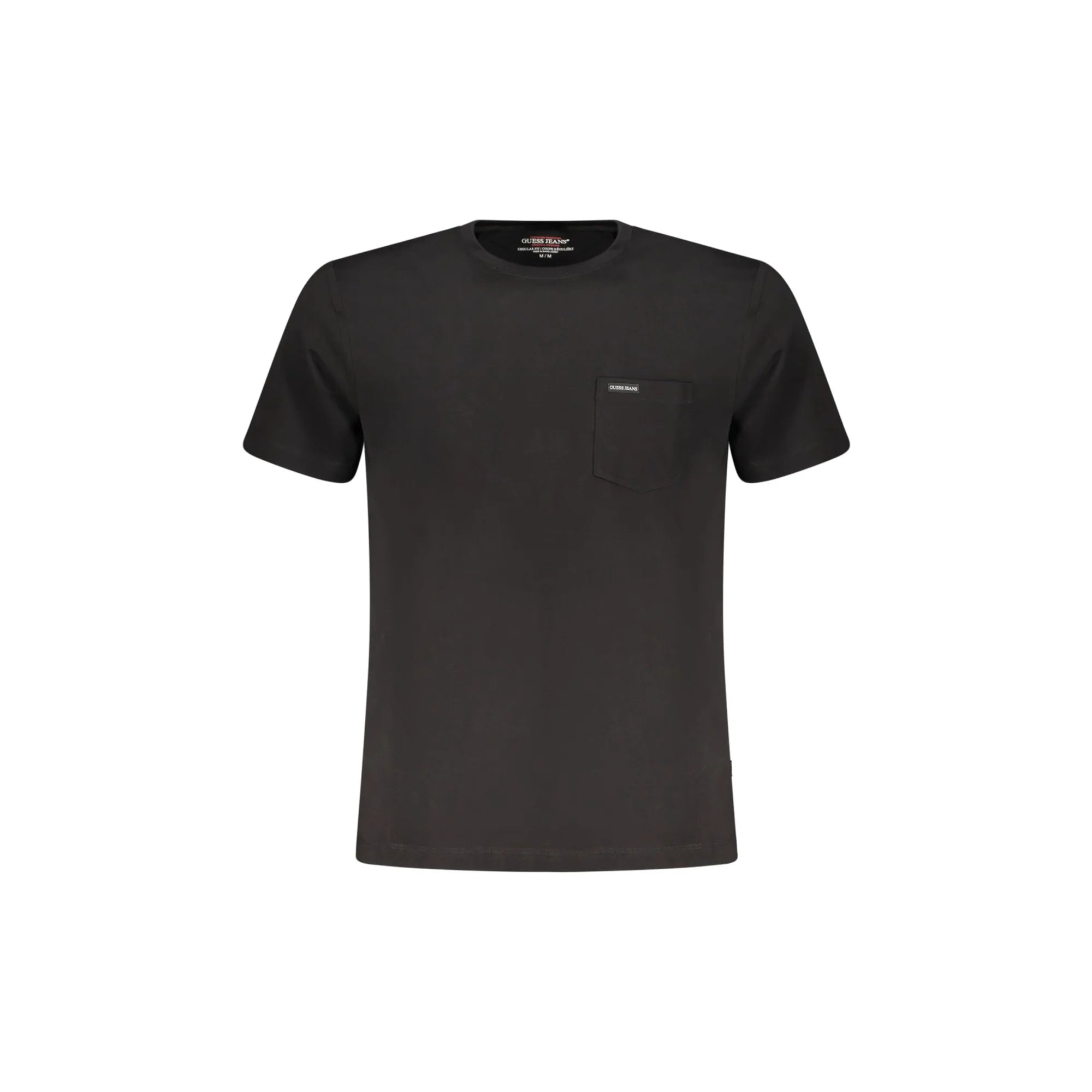 GUESS JEANS T-SHIRT MANICHE CORTE UOMO NERO