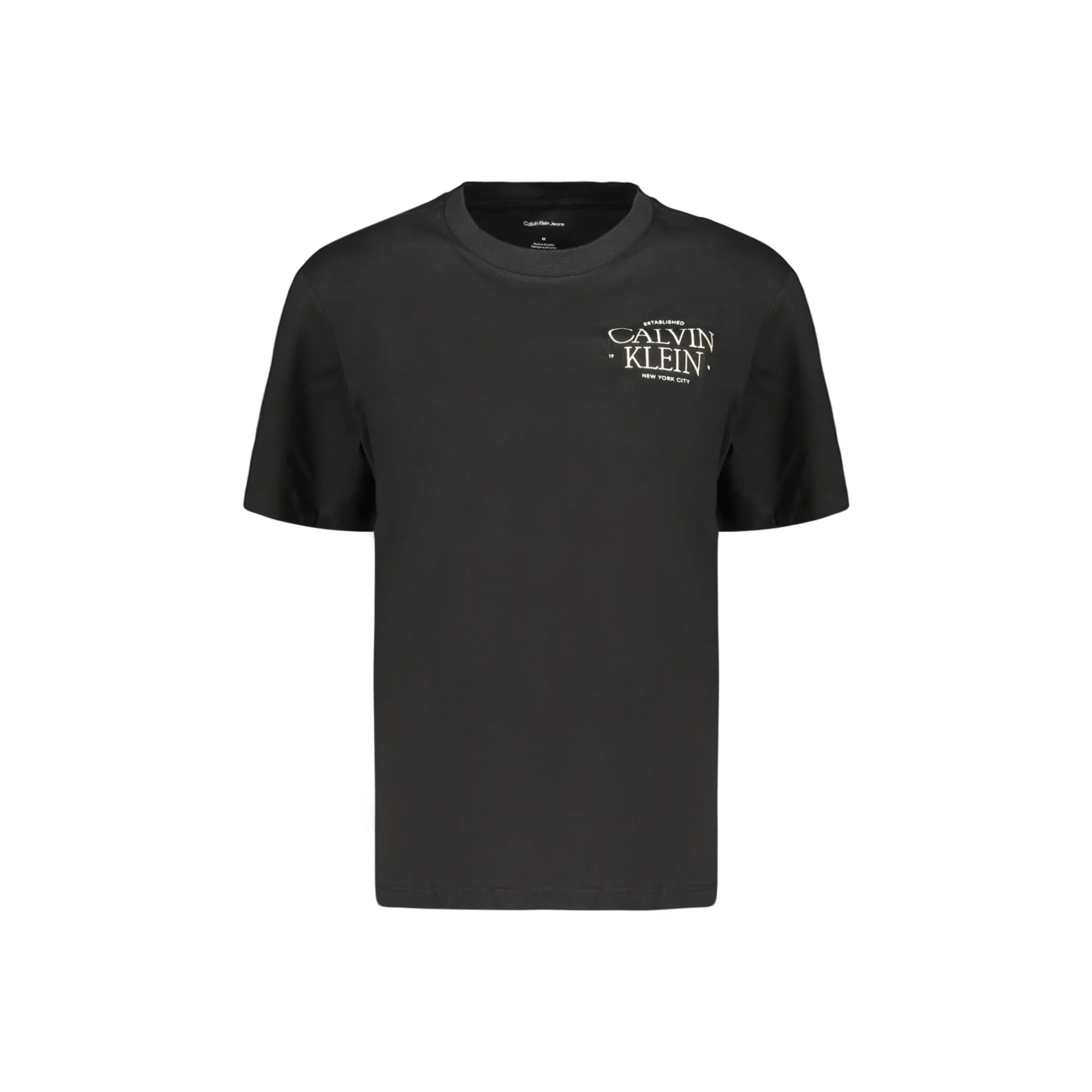 CALVIN KLEIN T-SHIRT MANICHE CORTE DONNA NERO