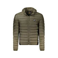 Cavalli Class Veste Homme Vert à Capuche et Rembourrage Léger