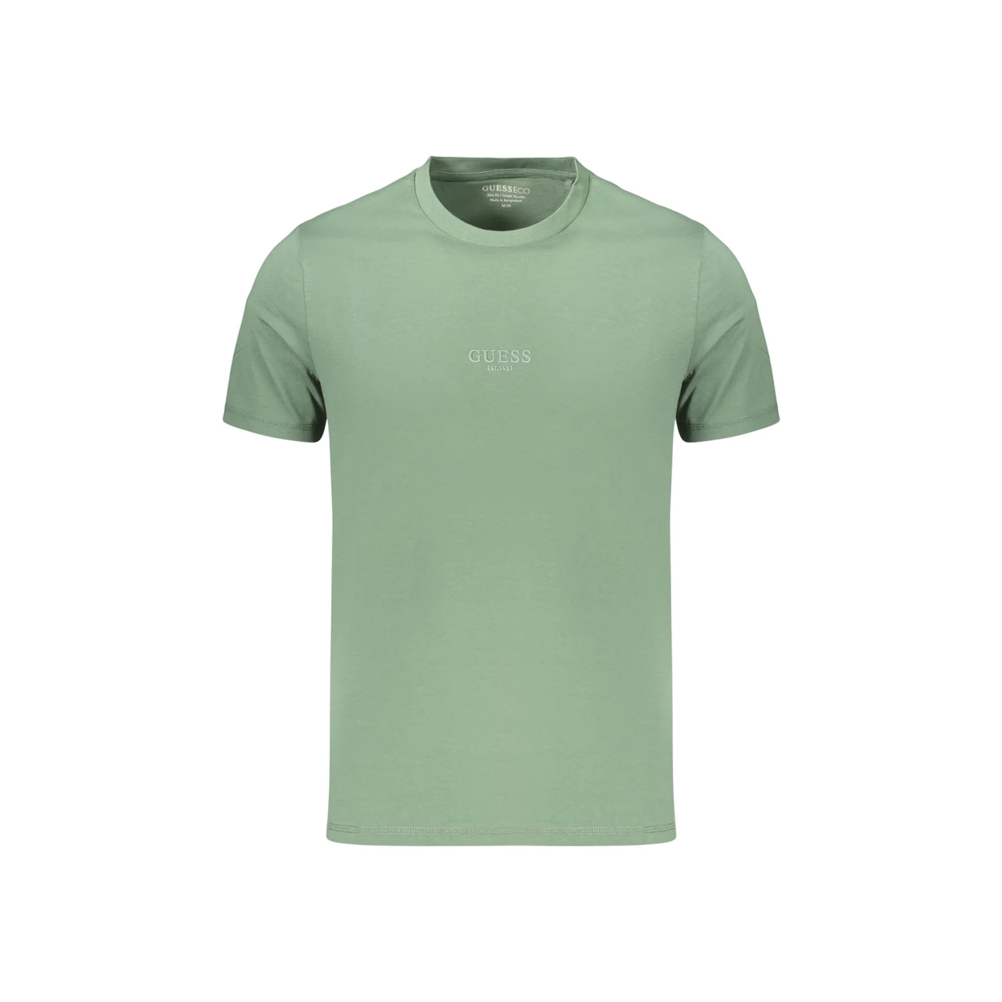 GUESS JEANS T-SHIRT MANICHE CORTE UOMO VERDE