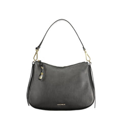 Coccinelle Borsa a Spalla Pelle Donna Nera Logo