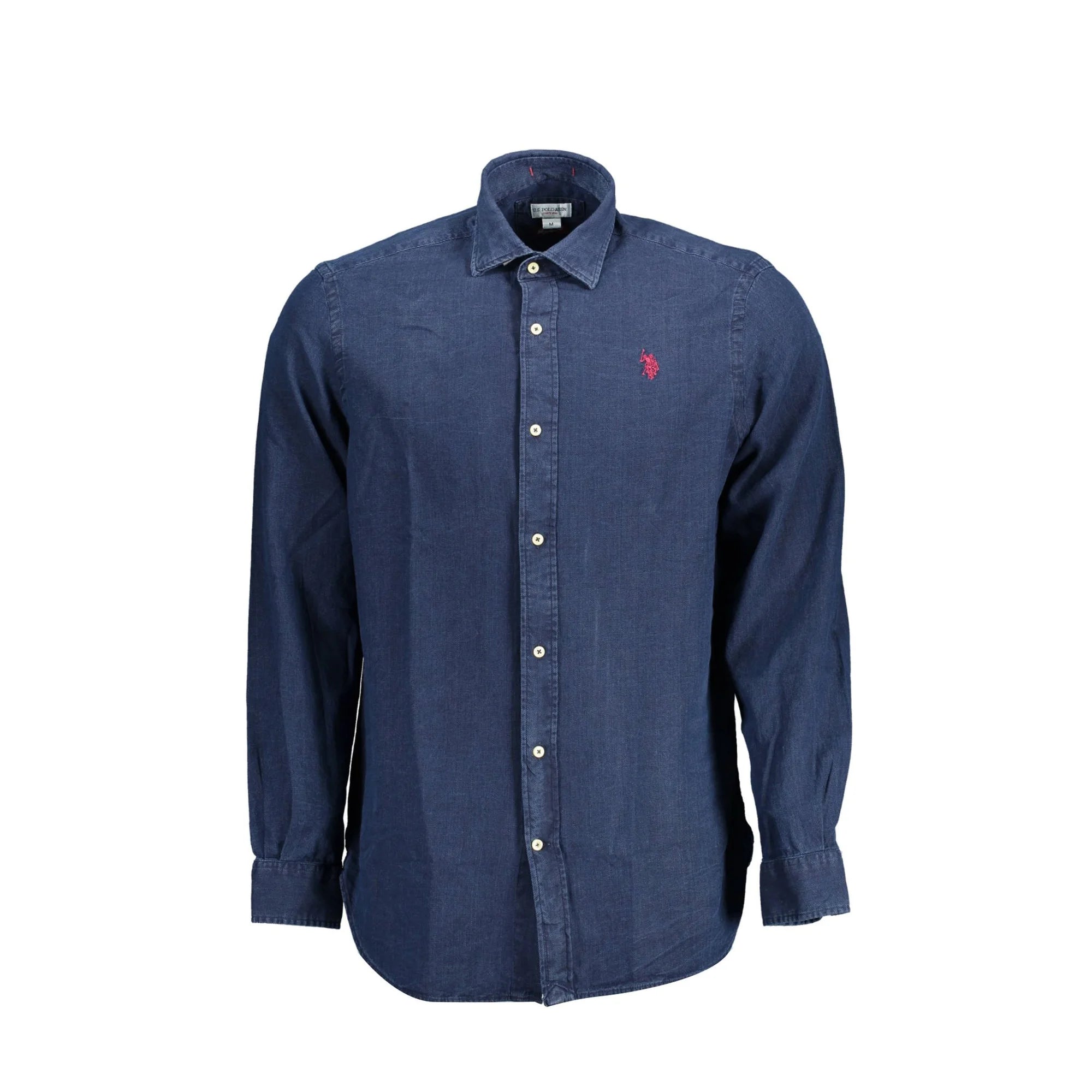 U.S. POLO CAMICIA MANICHE LUNGHE UOMO BLU
