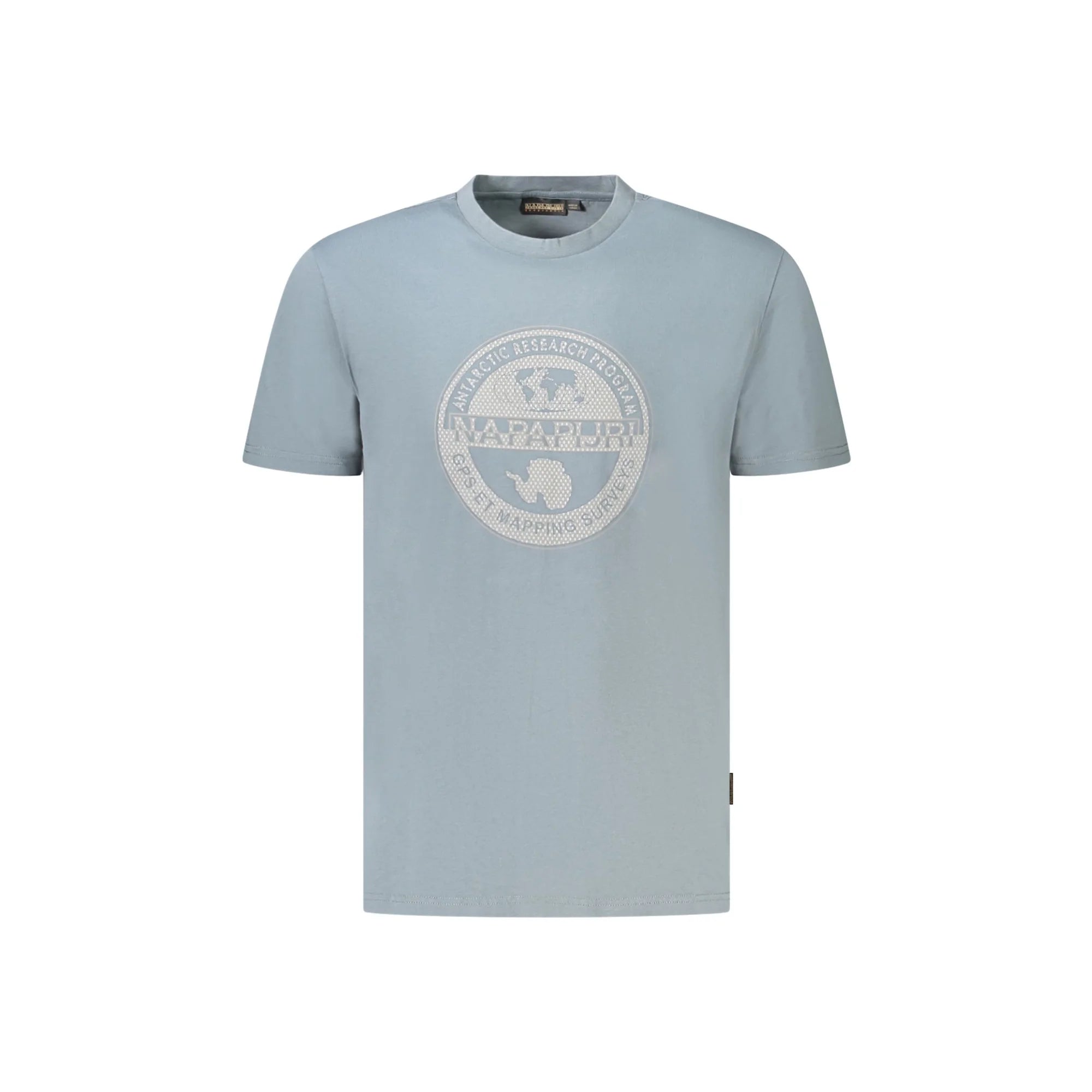 Napapijri T-Shirt Maniche Corte Uomo Grigia Stampa Logo Grigio - foto prodotto