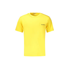 Bikkembergs T-Shirt Manga Curta Homem Amarela Estampa Logo