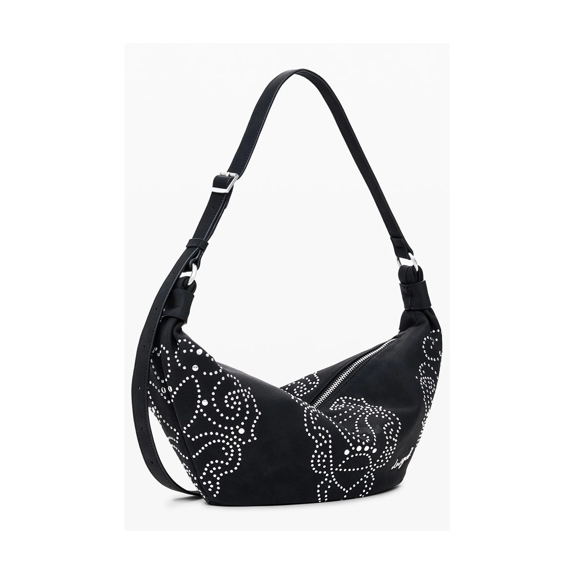 DESIGUAL Borsa Donna a Spalla Nera, Poker Face Munster Borse nero - vista 2
