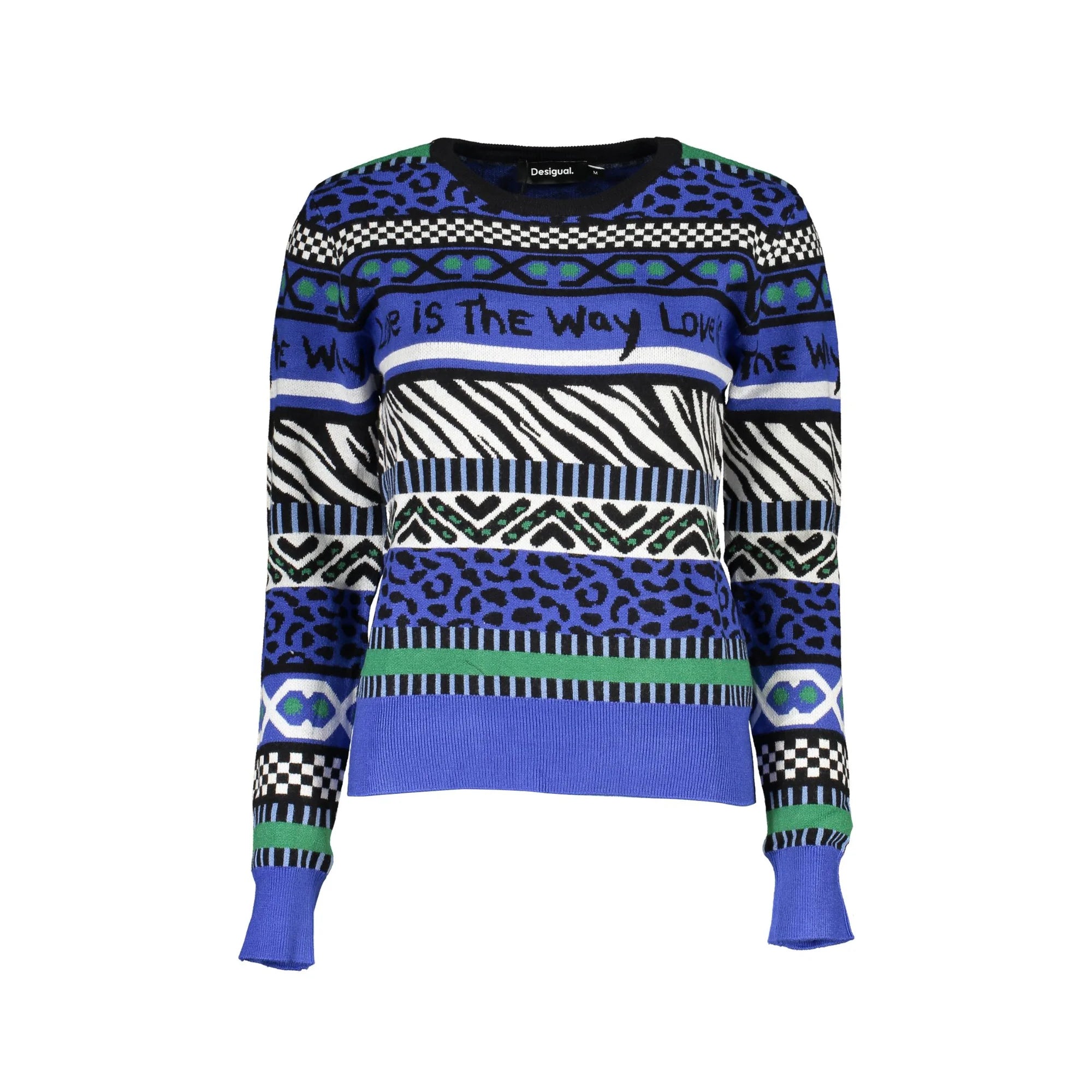 DESIGUAL MAGLIA DONNA BLU