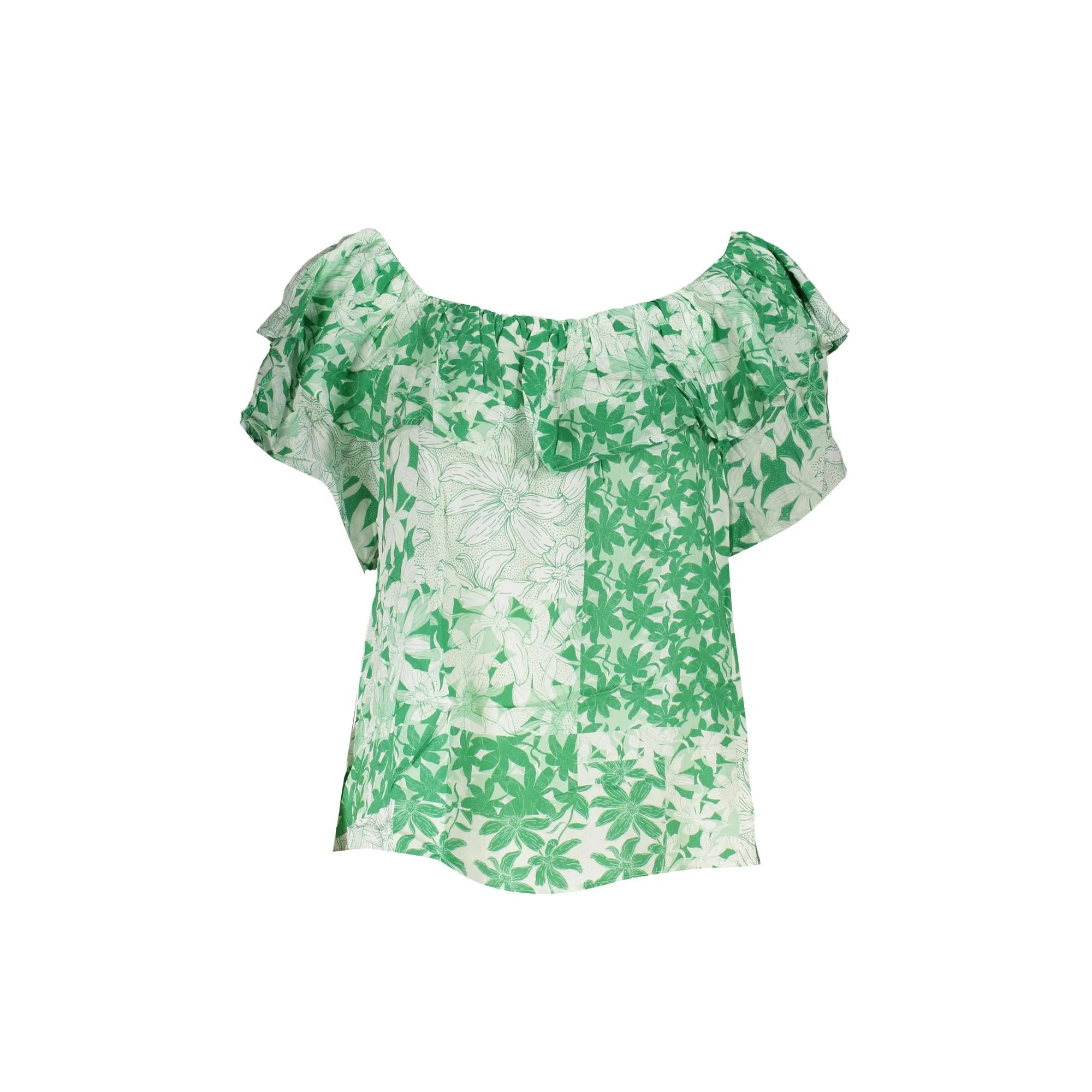 DESIGUAL T-SHIRT MANICHE CORTE DONNA VERDE