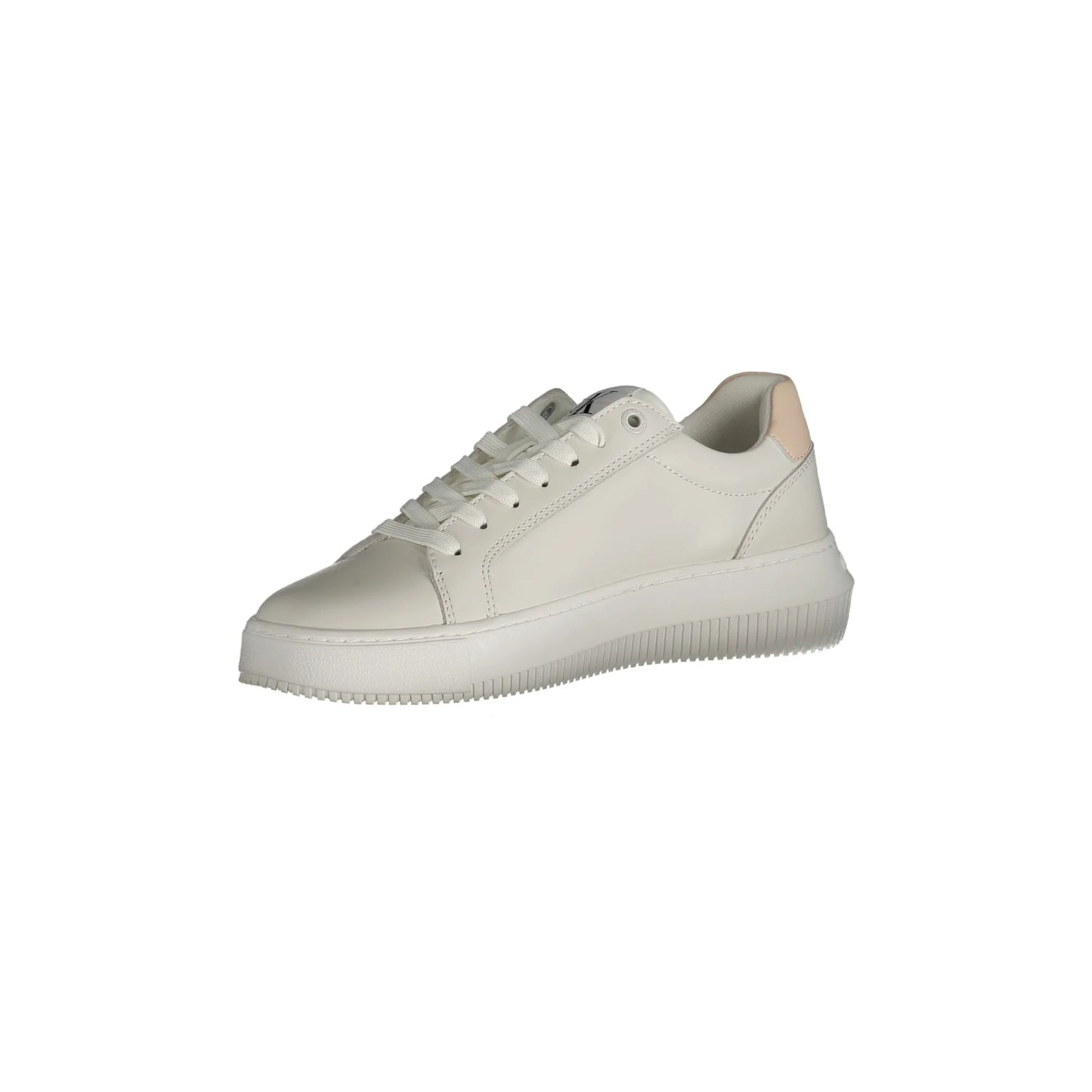 CALVIN KLEIN Scarpe Sneakers Donna Bianche con Dettagli a Contrasto bianco - vista 3