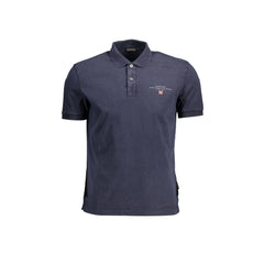 Napapijri Polo Maniche Corte Uomo Blu Stampa