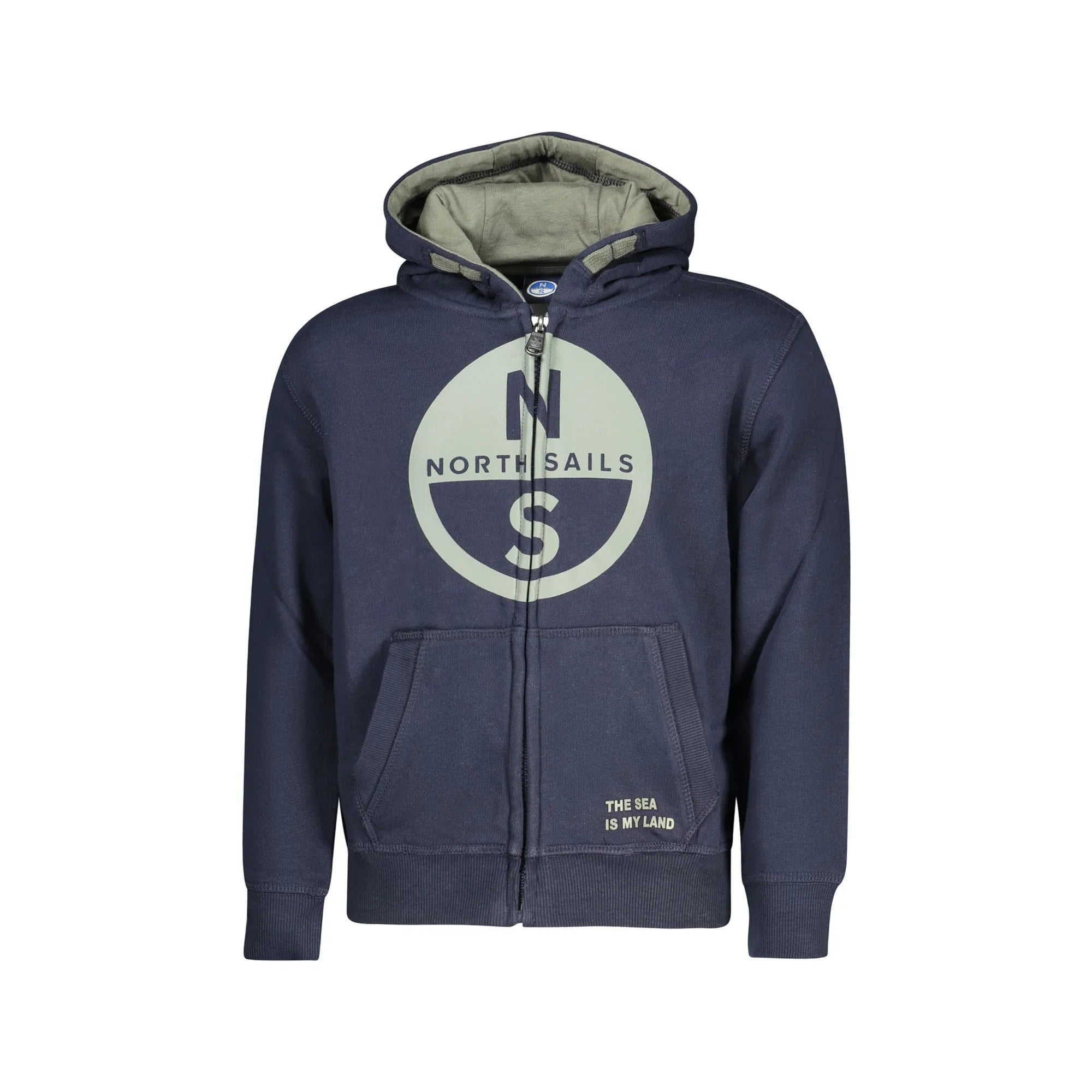 NORTH SAILS FELPA CON ZIP BAMBINO BLU