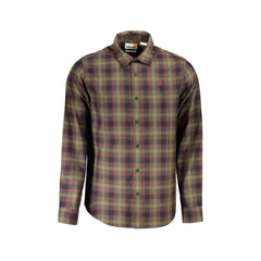 Timberland Camicia Maniche Lunghe Uomo Verde Ricamo