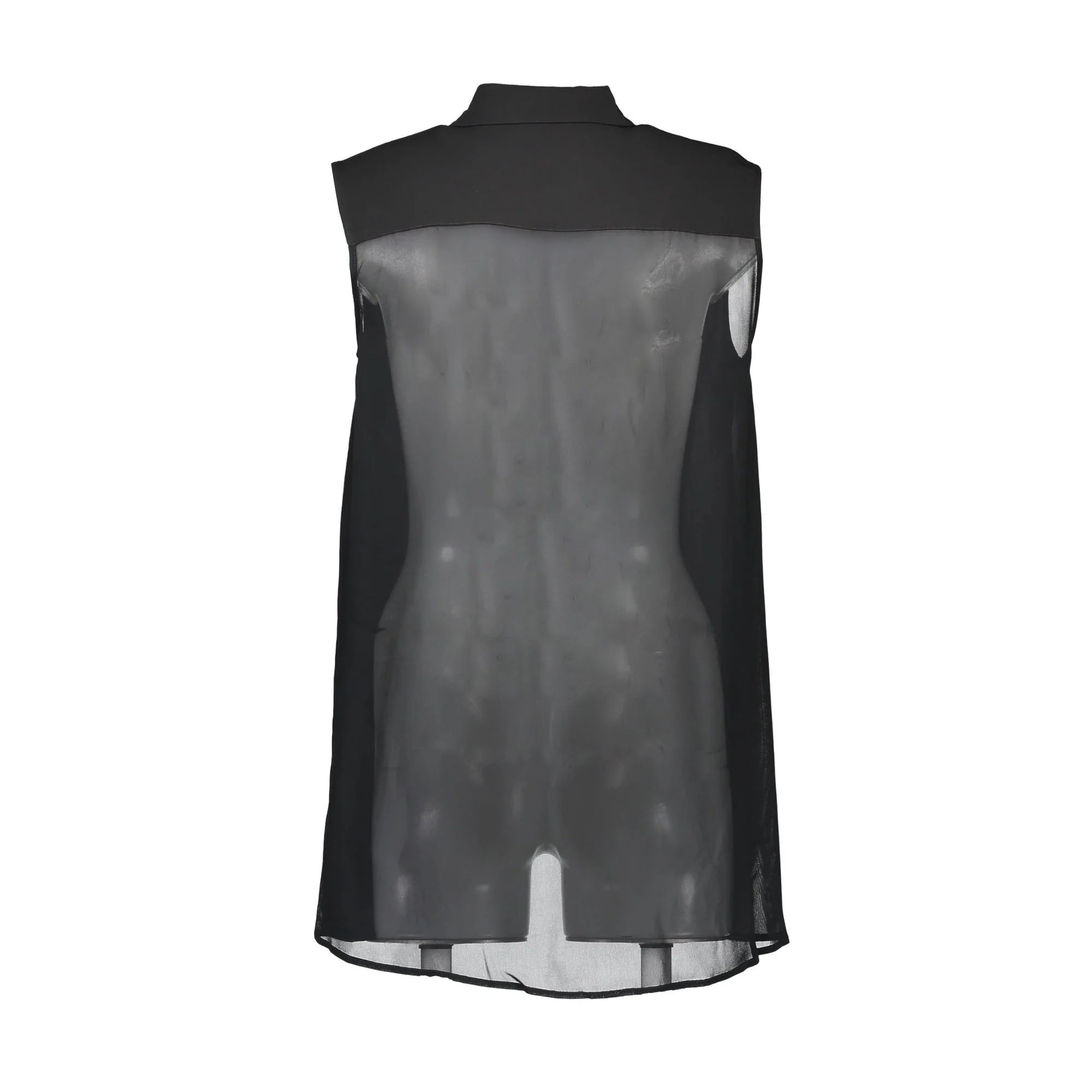 LOVE MOSCHINO CAMICIA SENZA MANICHE DONNA NERO