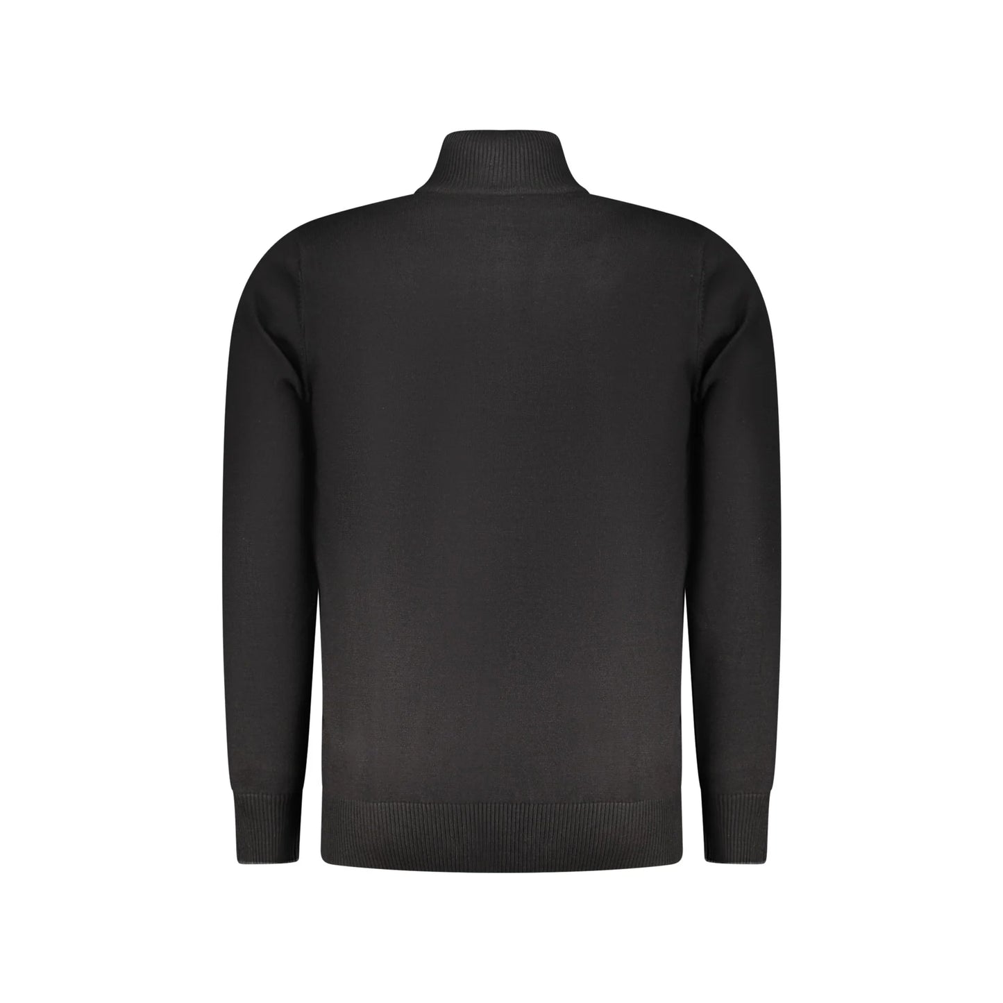 Coveri Moving Maglia Uomo Nera Mezza Zip Ricamo Maglie nero - vista 2